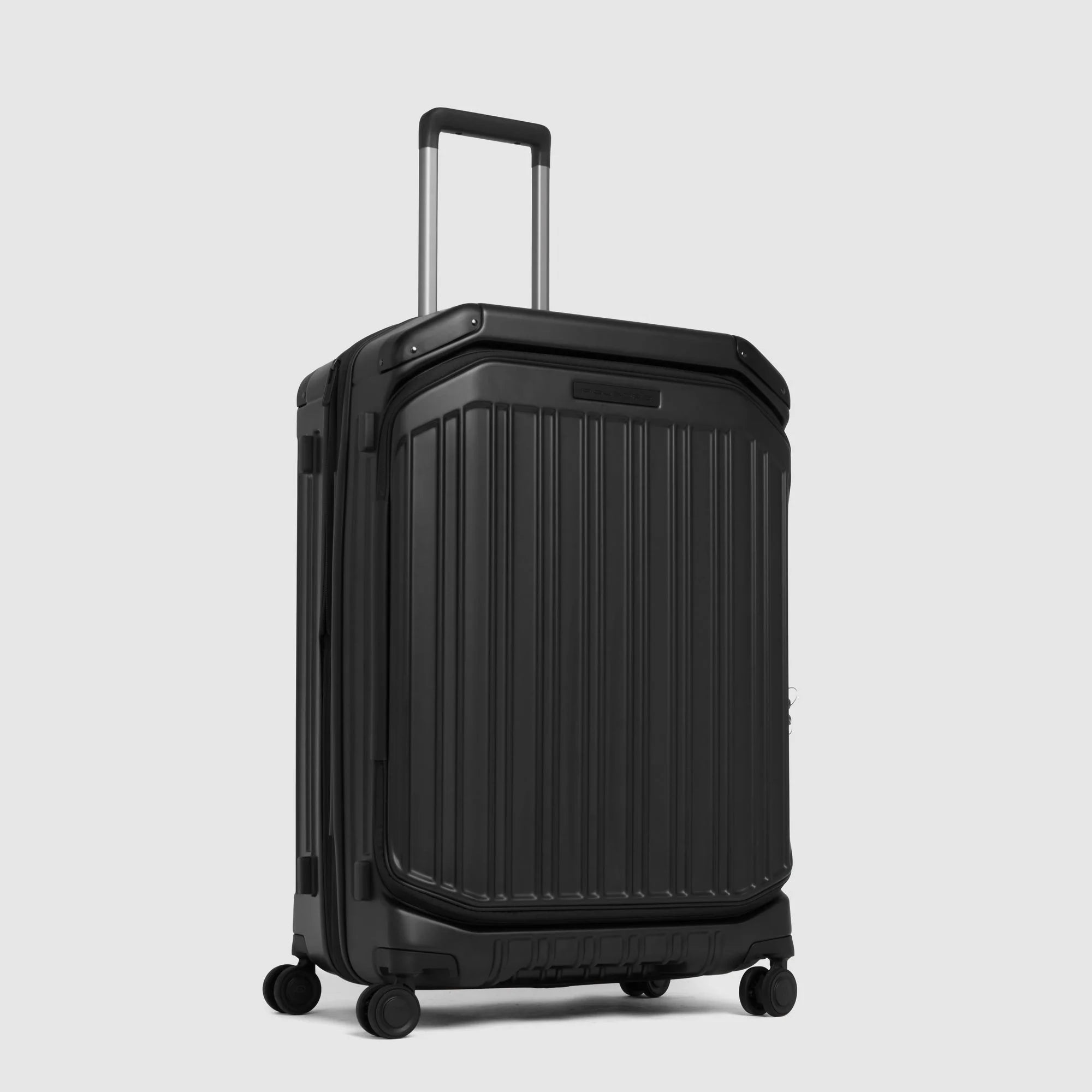Piquadro Trolley Medio Rigido PQ-Light Verde Opaco Espandibile con 4 Ruote