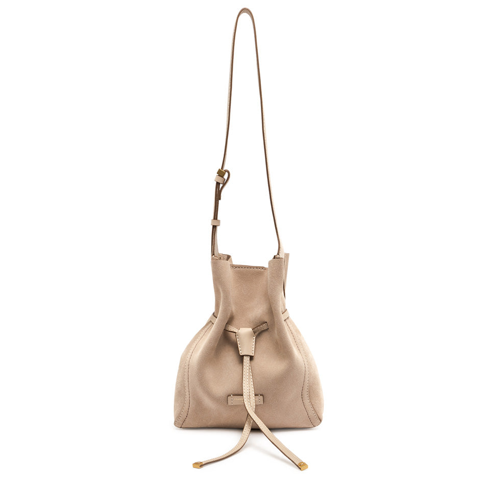 Borsa a Spalla Gianni Chiarini Sienna in pelle metallizzata Sabbia TU | Giò Fashion