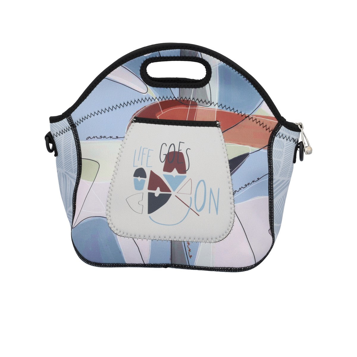 Borsa termica Anekke porta pranzo con manico e tracolla AZZURRO TU | Giò Fashion