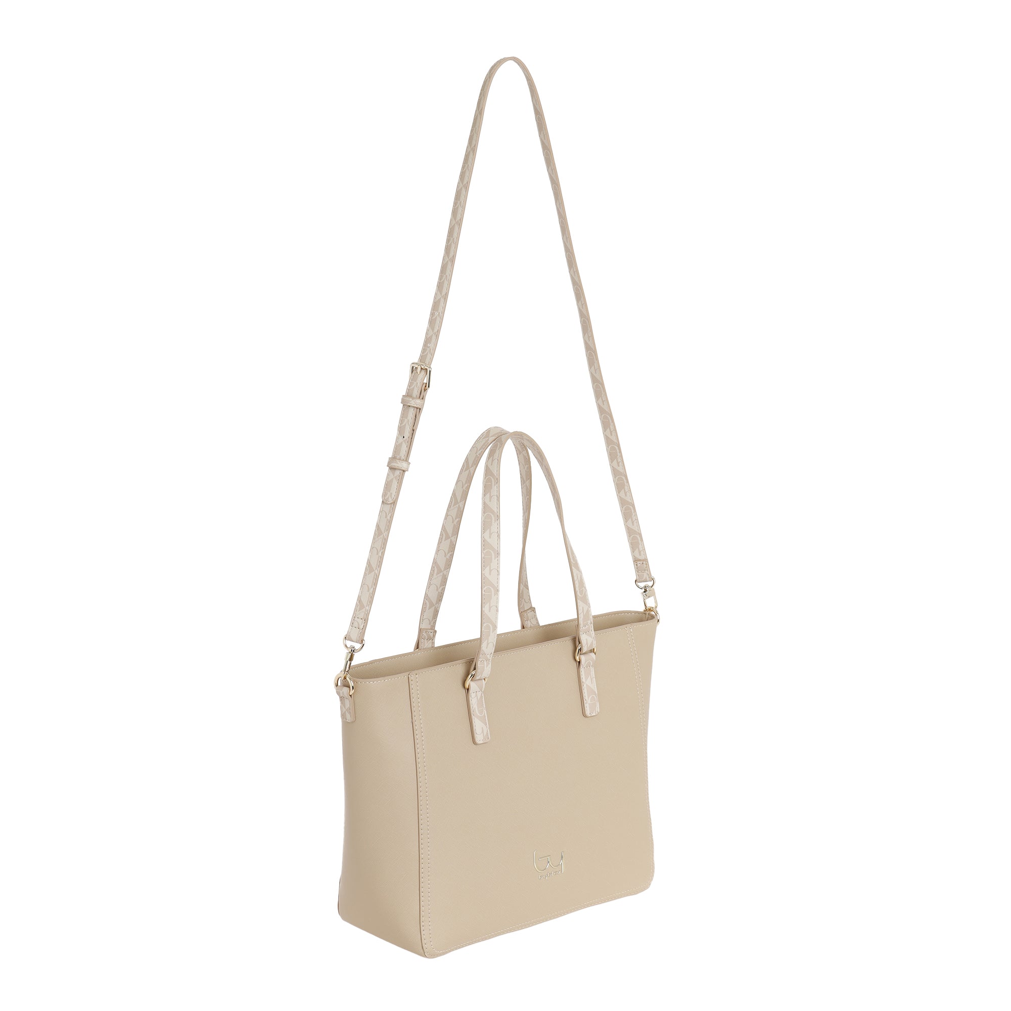 Borsa shopping Byblos donna capiente con doppio manico e tracolla regolabile Beige TU | Giò Fashion