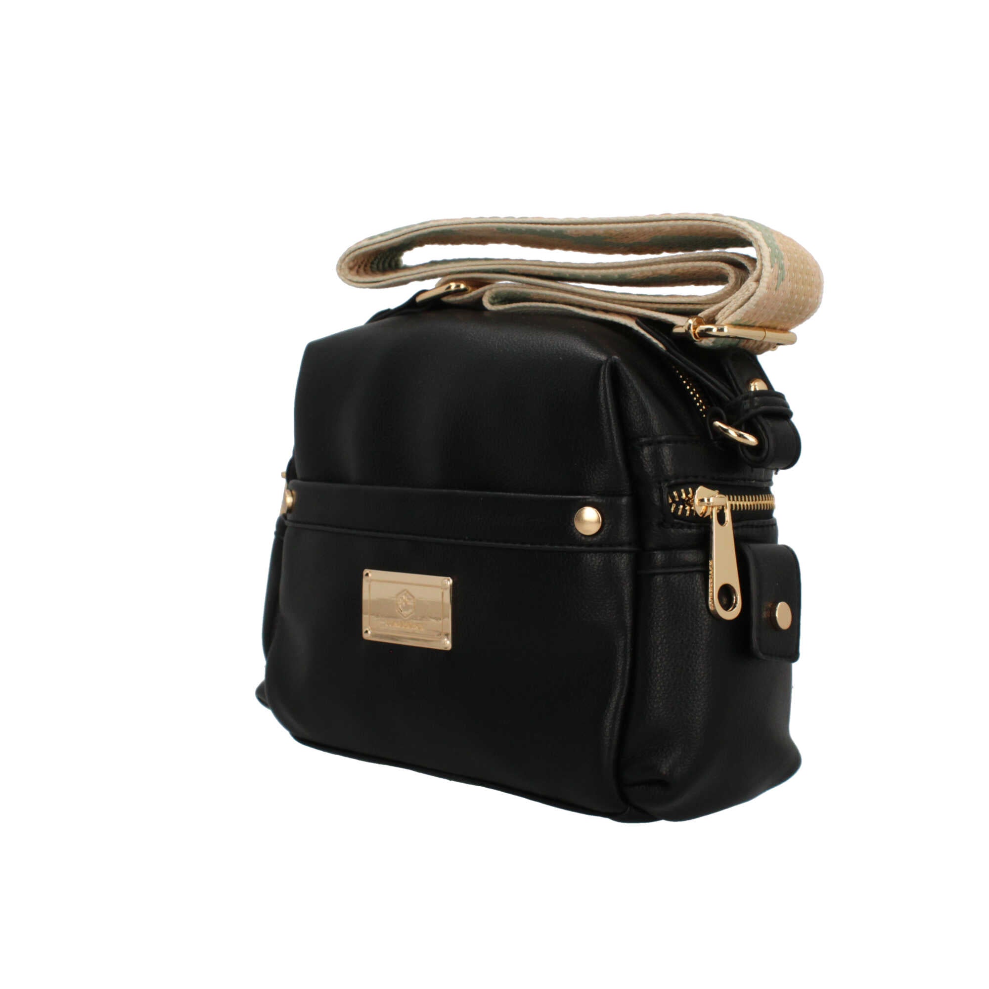 Lumberjack borsa a tracolla casual con logo frontale NERO TU | Giò Fashion