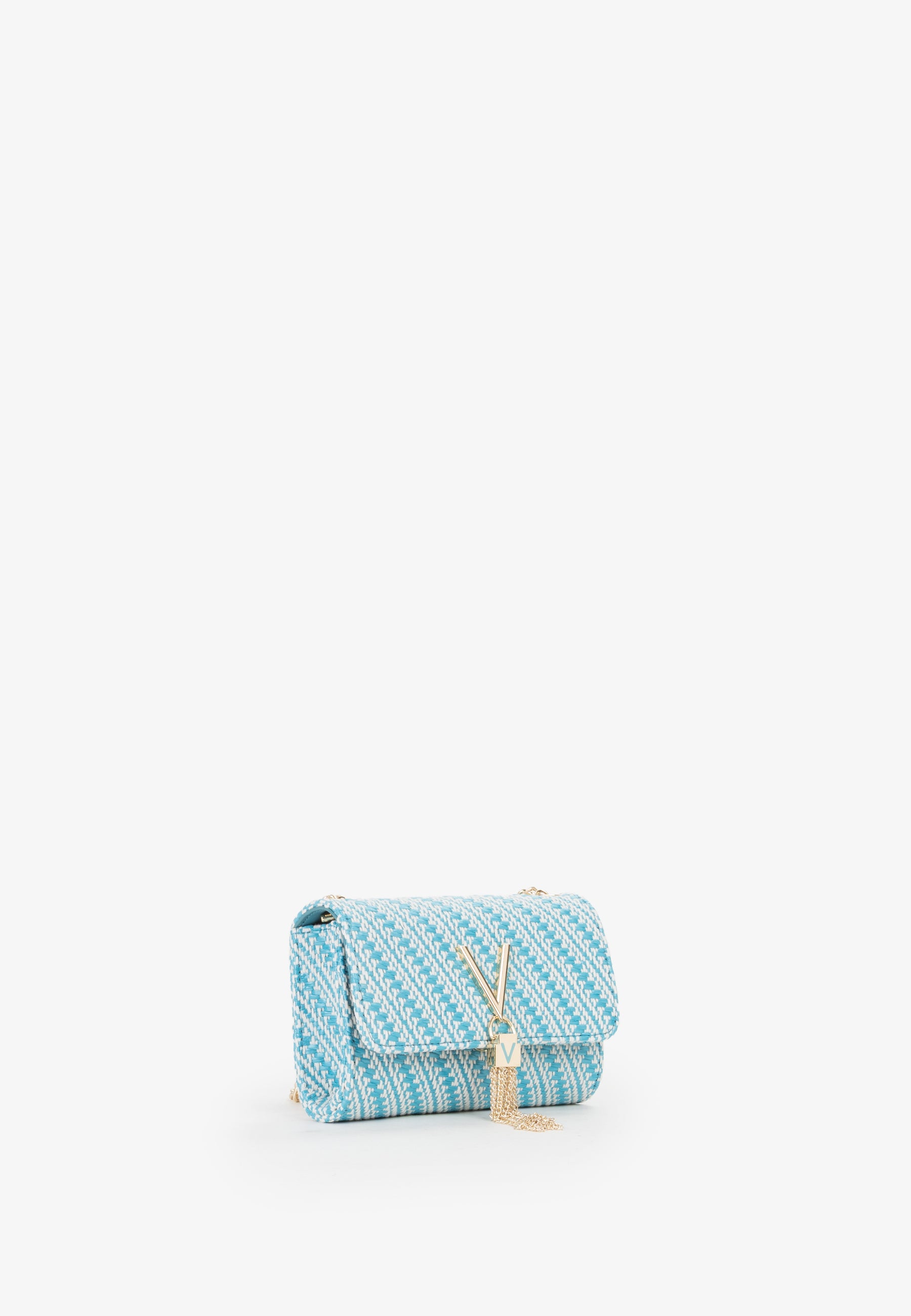 Mini bag donna Mario Valentino in tessuto intrecciato con tracolla a catena TURCH-MULTI TU | Giò Fashion