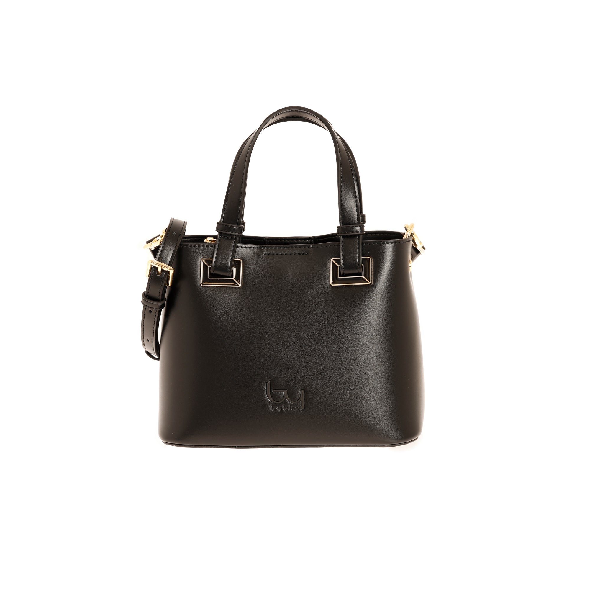 Borsa a mano Byblos donna compatta con doppio manico e tracolla regolabile Nero TU | Giò Fashion