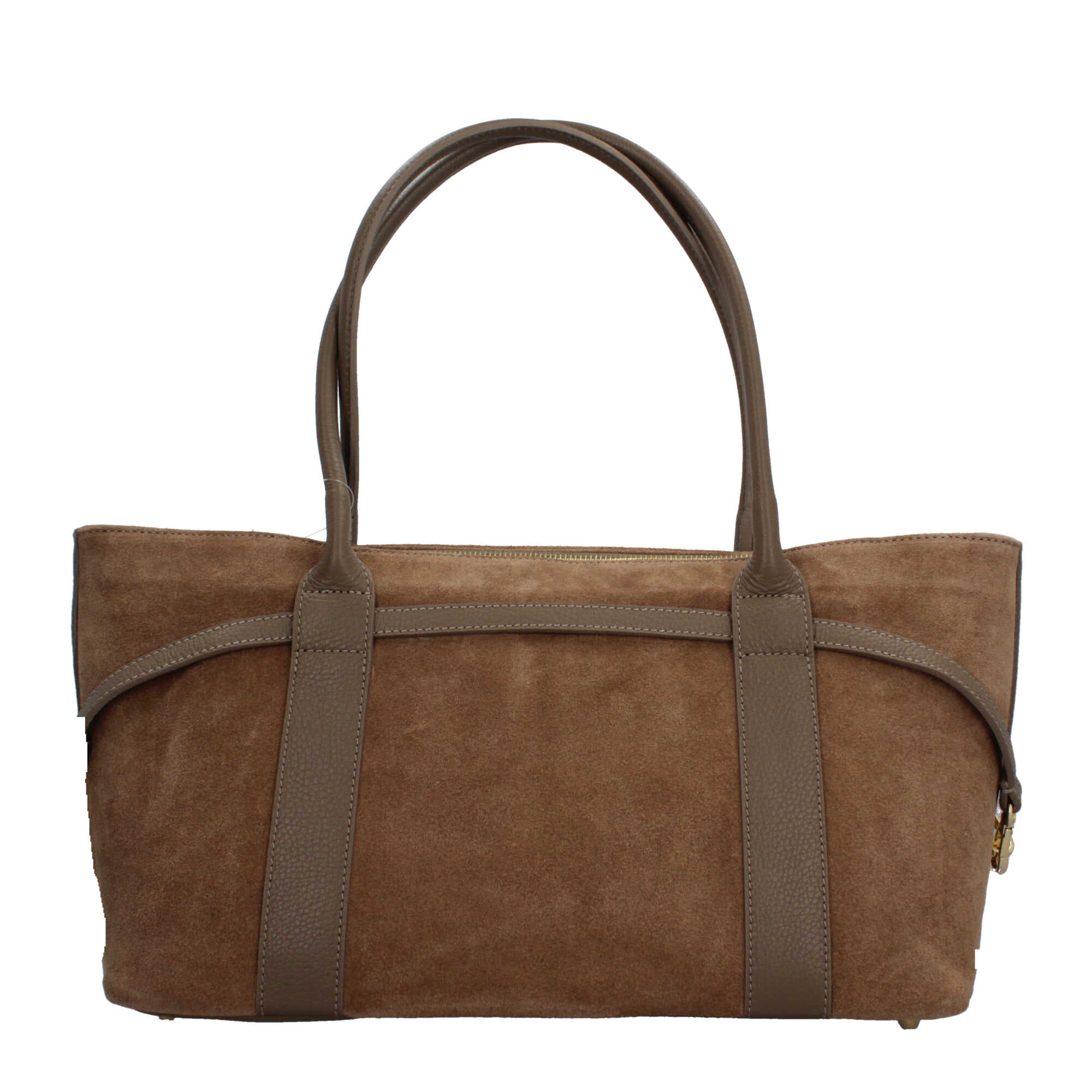 Borsa in vera pelle Made in Italy a mano e spalla elegante Beige TU | Giò Fashion