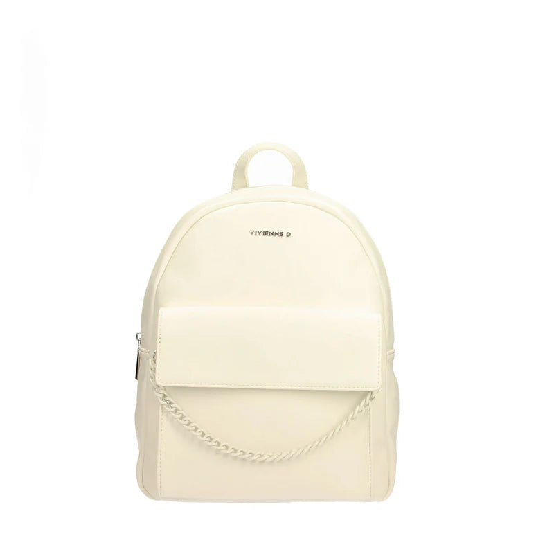 Zaino Vivienne D donna minimal design moderno capiente elegante Bianco TU | Giò Fashion
