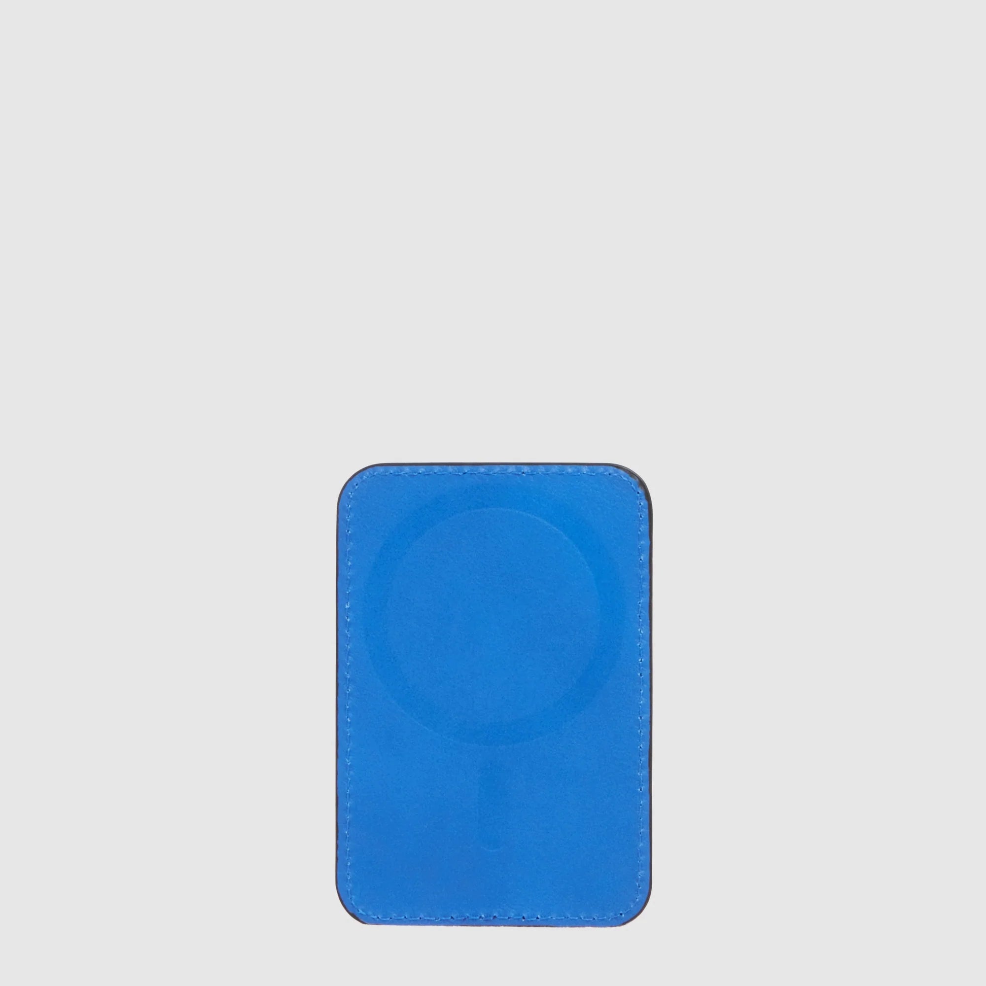 Piquadro Portacarte di Credito MagSafe in Pelle S145 Verde con Supporto ad Anello e Protezione RFID
