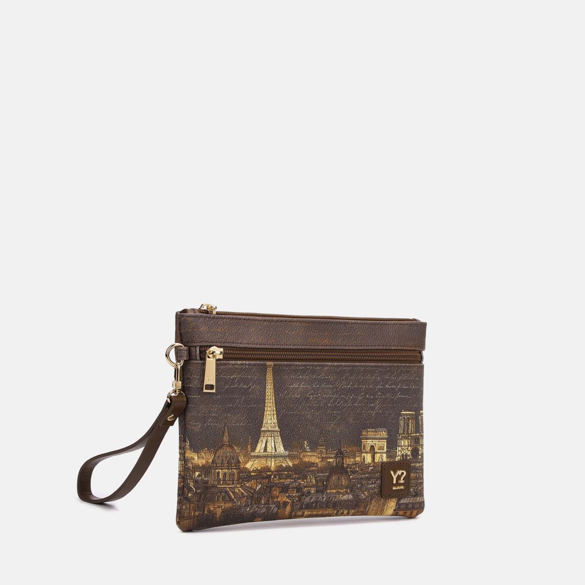 Ynot? Yes Bag Pochette Donna Piccola in Ecopelle con Zip