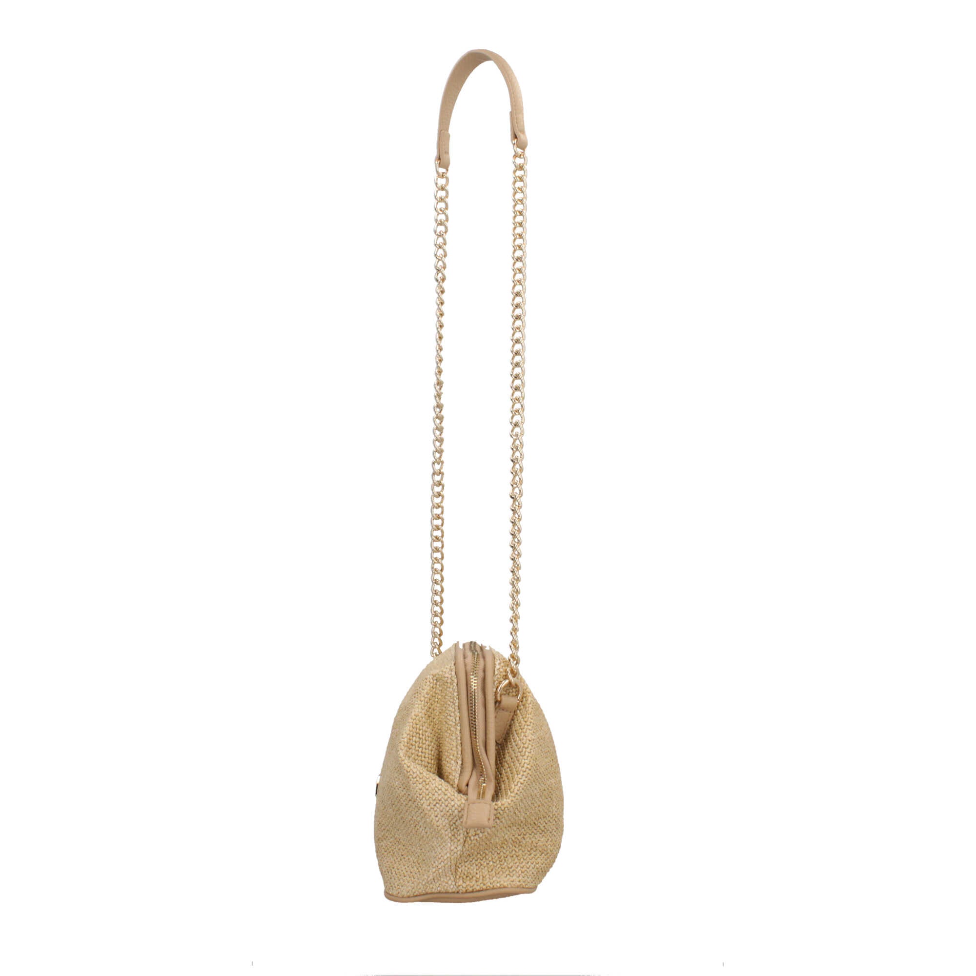 Borsa donna YNot pochette con tracolla in catena e dettagli in ecopelle