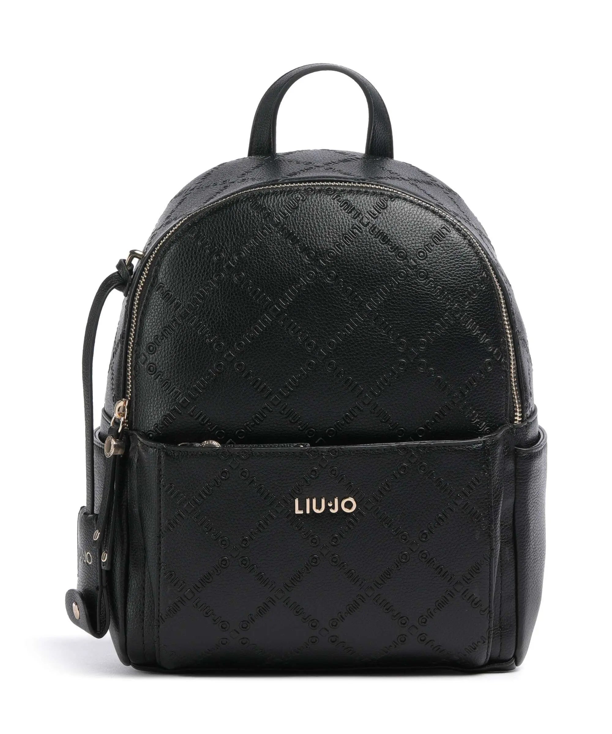 Zaino Liu Jo compatto con logo in rilievo e tasche laterali