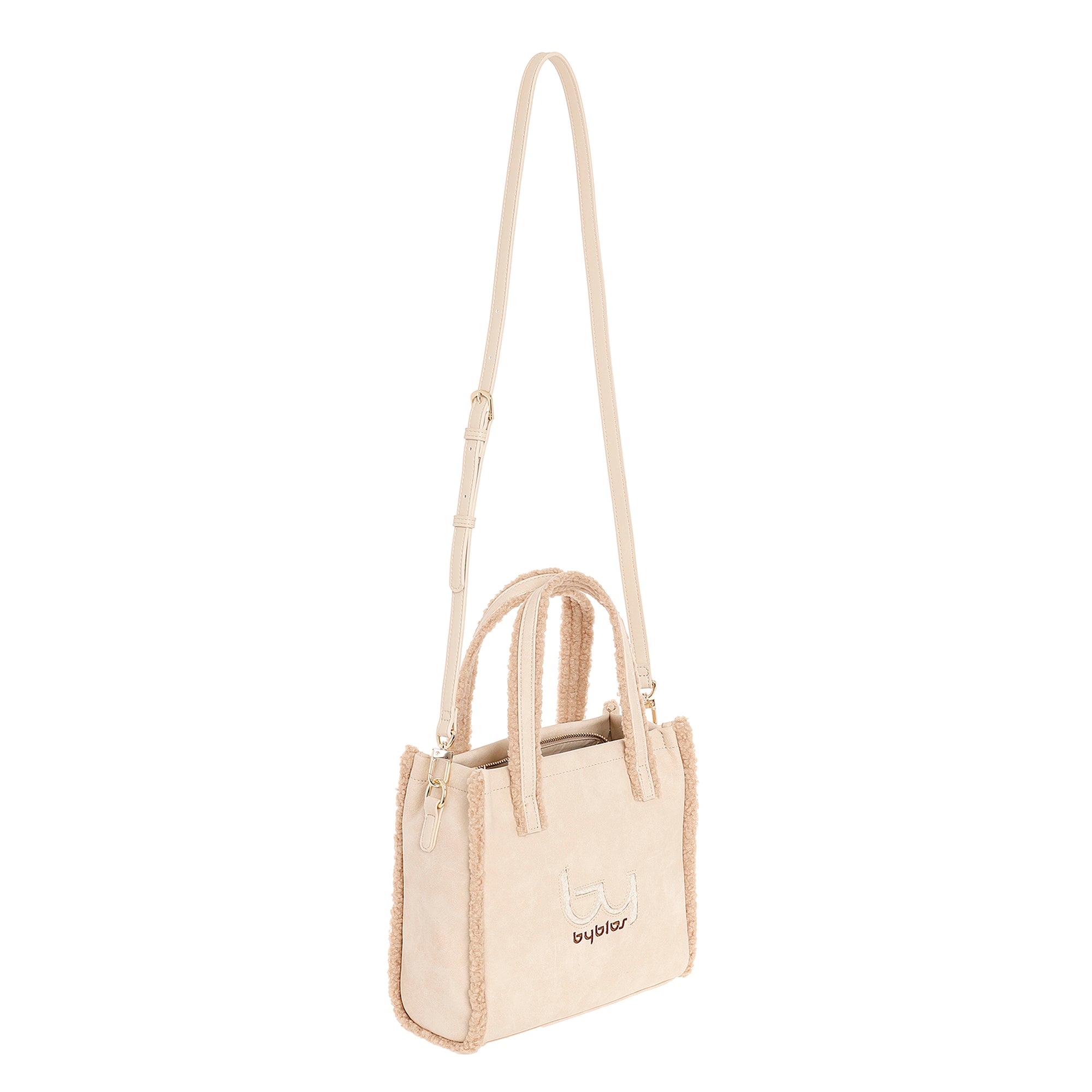Borsa Donna By Byblos in Ecopelle con Tracolla Removibile e Logo Frontale