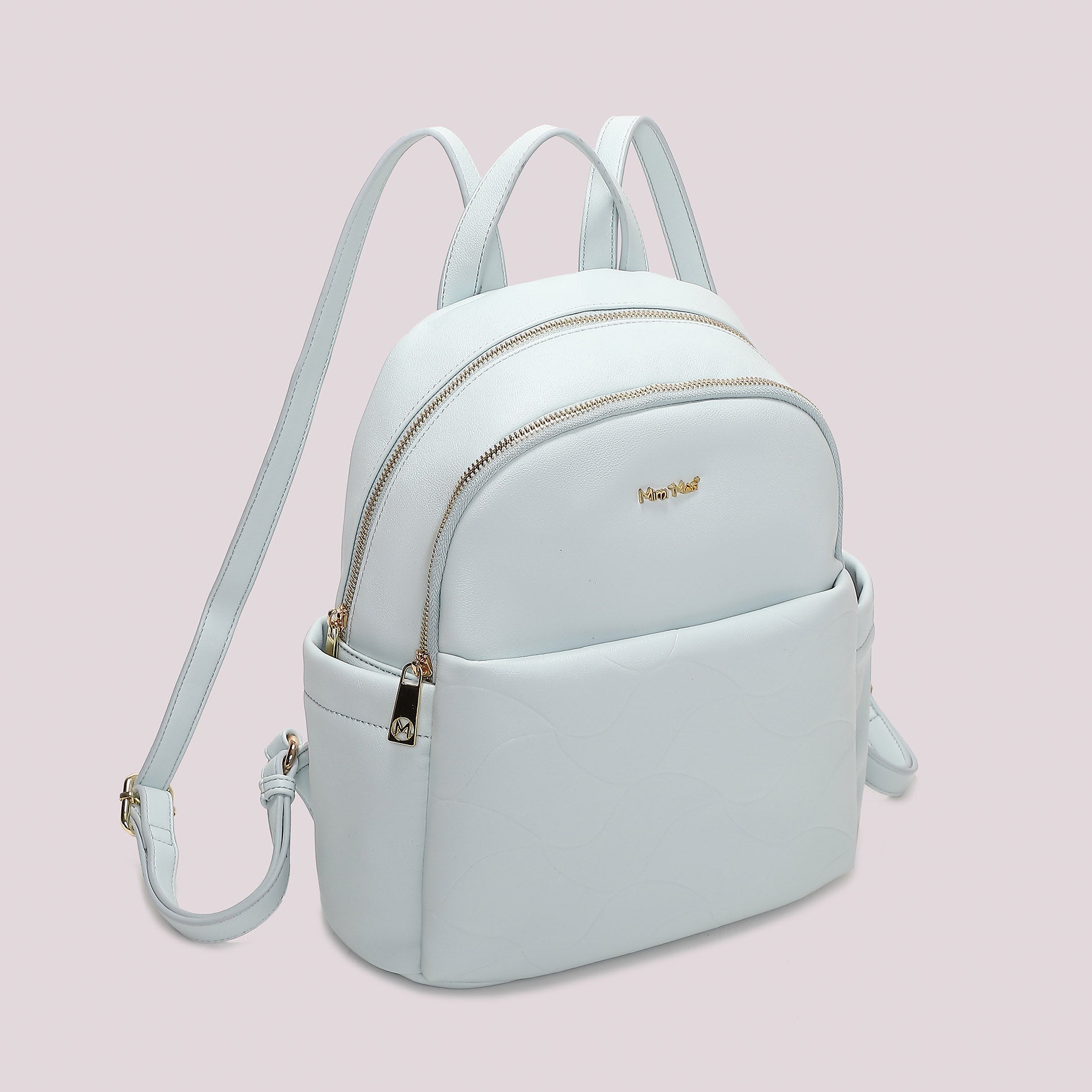 Zaino donna Mimi Mua compatto con motivo trapuntato e design moderno