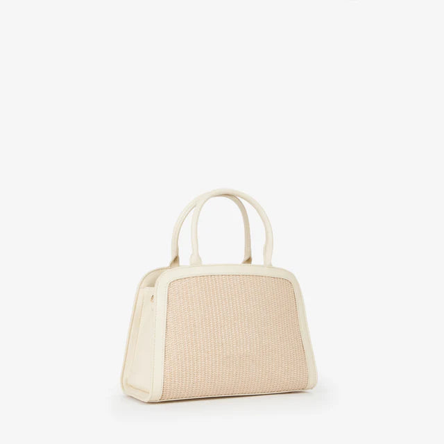 Valentino Borsa a Mano Saylor in Raffia ed Ecopelle