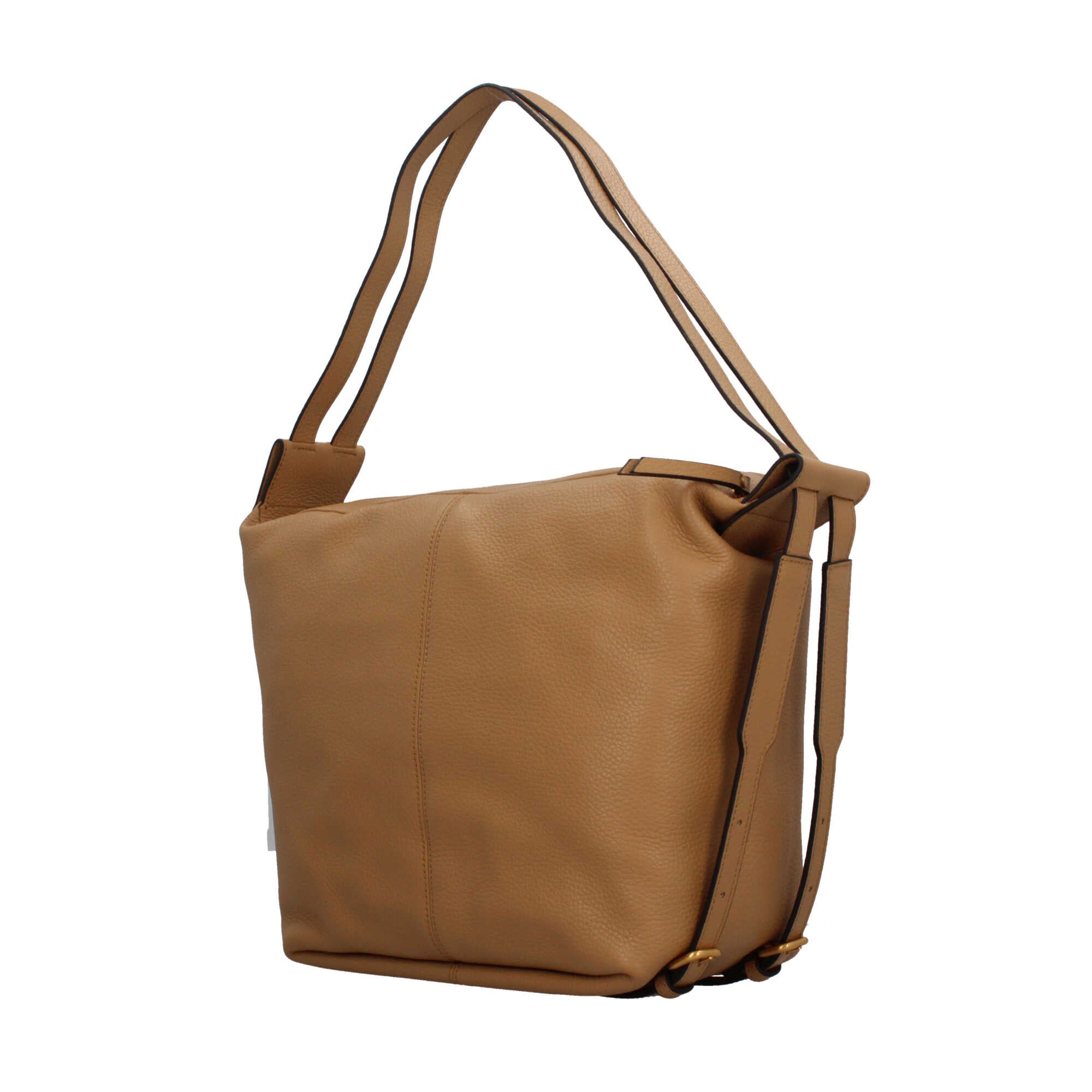 Gianni Chiarini Guia zaino in pelle martellata con doppia zip e tracolle regolabili Beige TU | Giò Fashion
