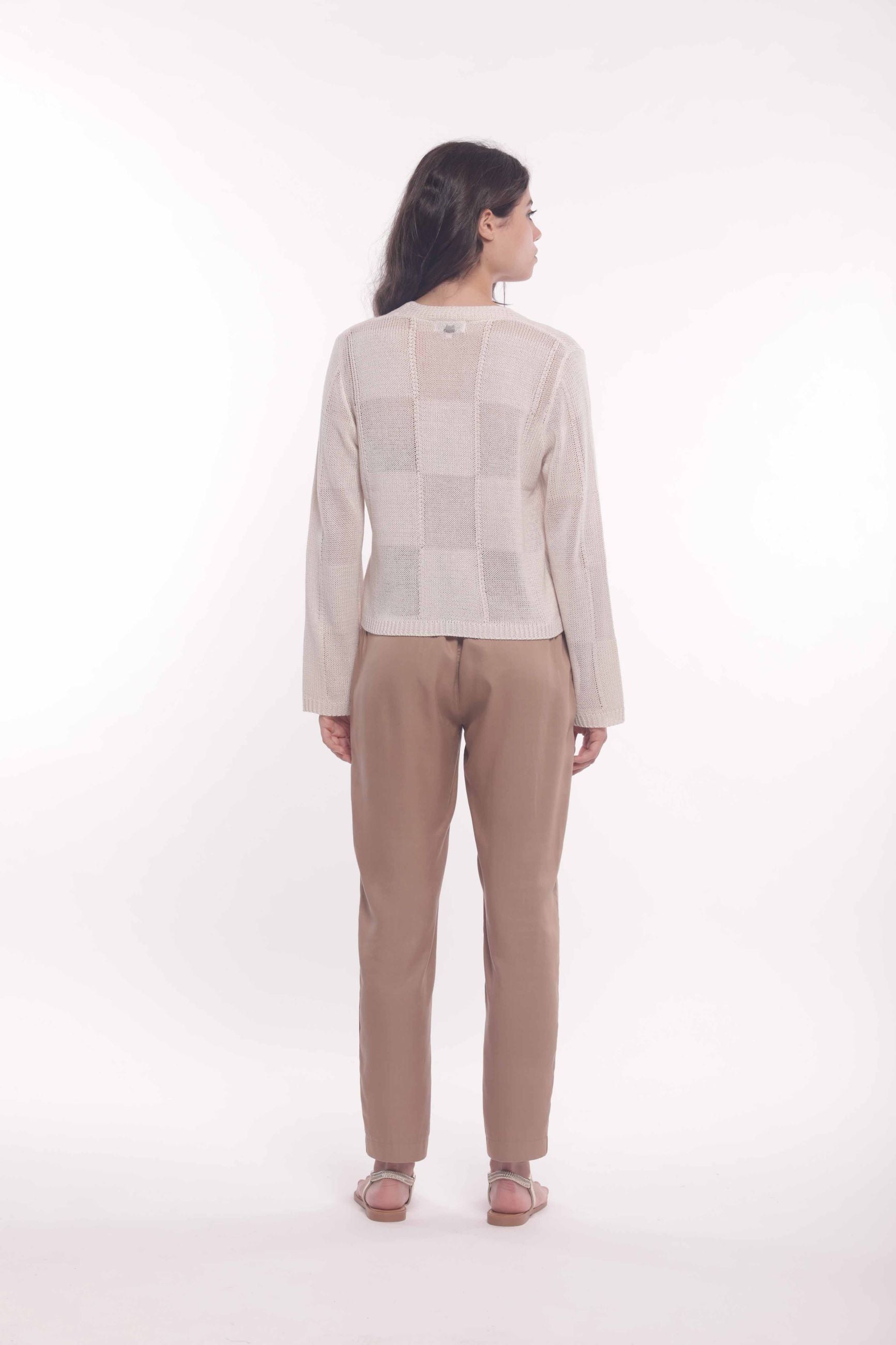 Cardigan Geometrico in Maglia Leggera Mimi Mua