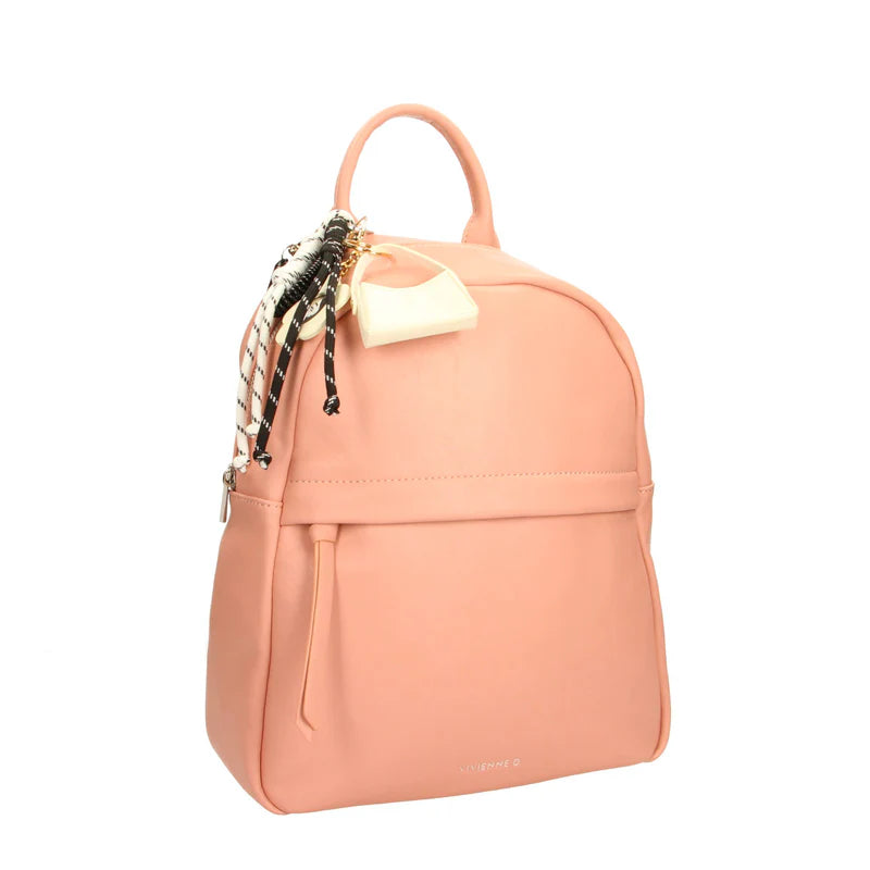 Zaino Vivienne D donna compatto design moderno pratico quotidiano Rosa TU | Giò Fashion