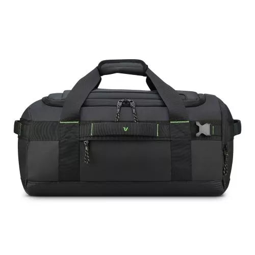 Borsone sportivo compatto con tasche e tracolla regolabile NERO TU | Giò Fashion
