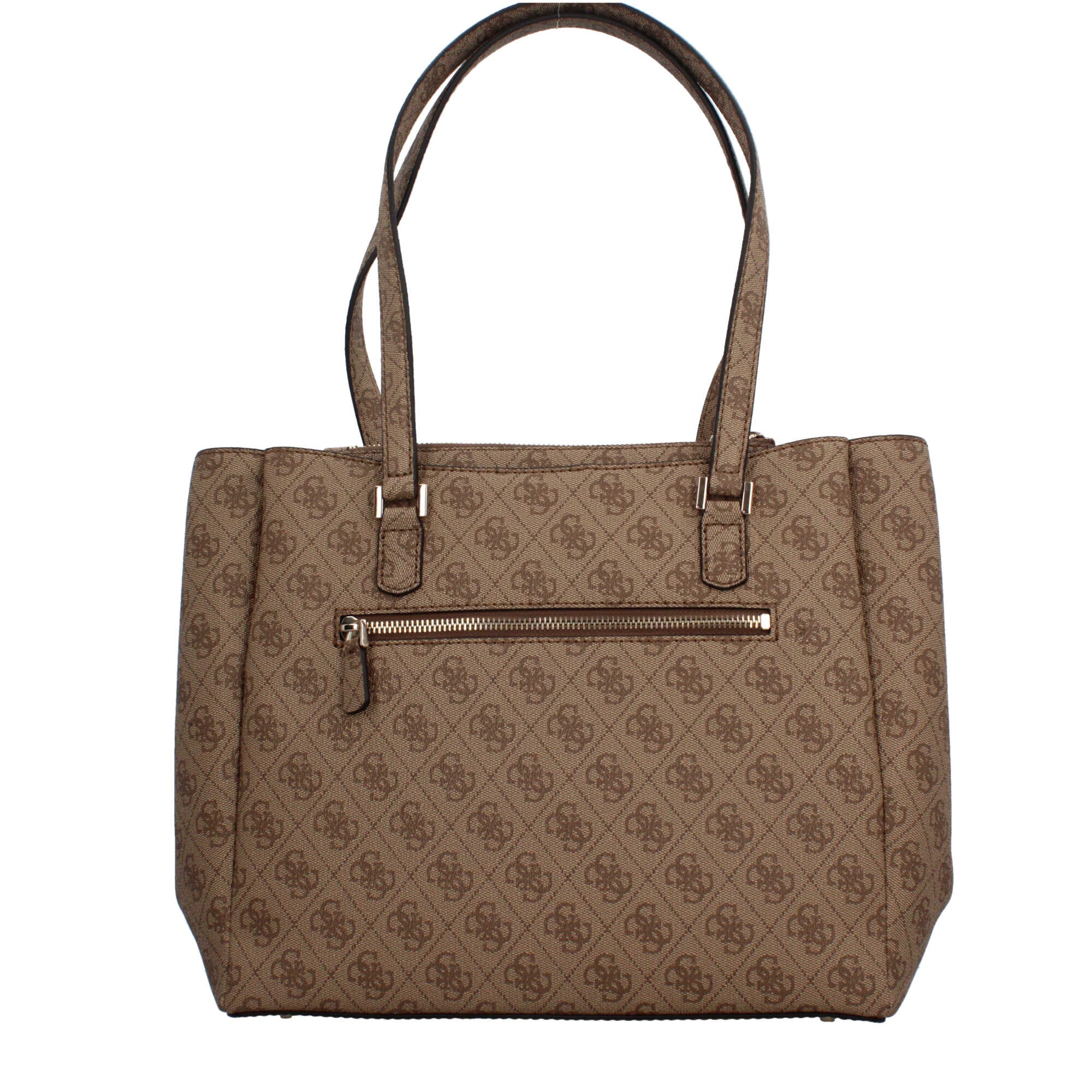 Borsa shopping Guess logata BEIGE LOGO TU | Giò Fashion