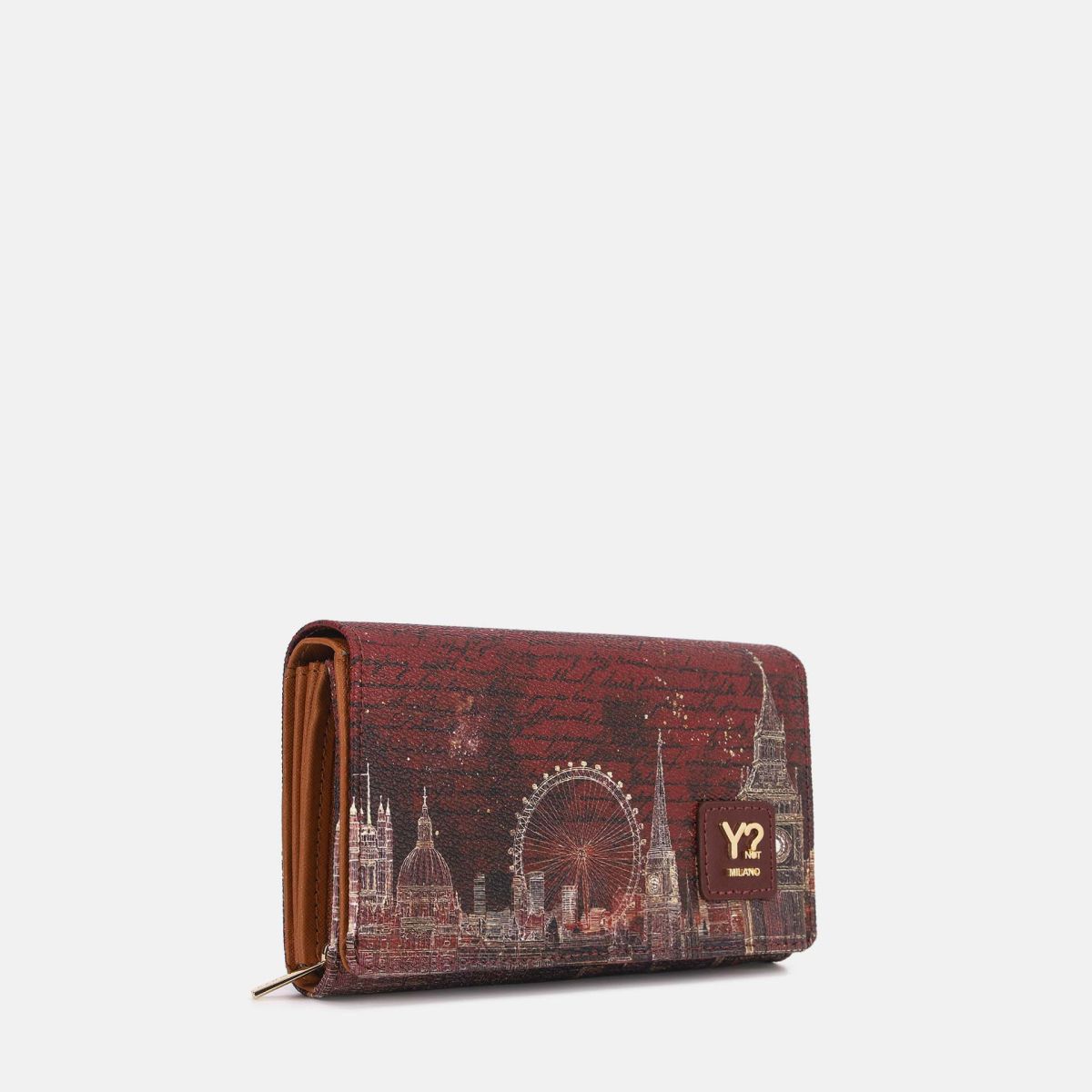 Ynot? Yes Bag Portafoglio Donna Compatto in Ecopelle con Zip