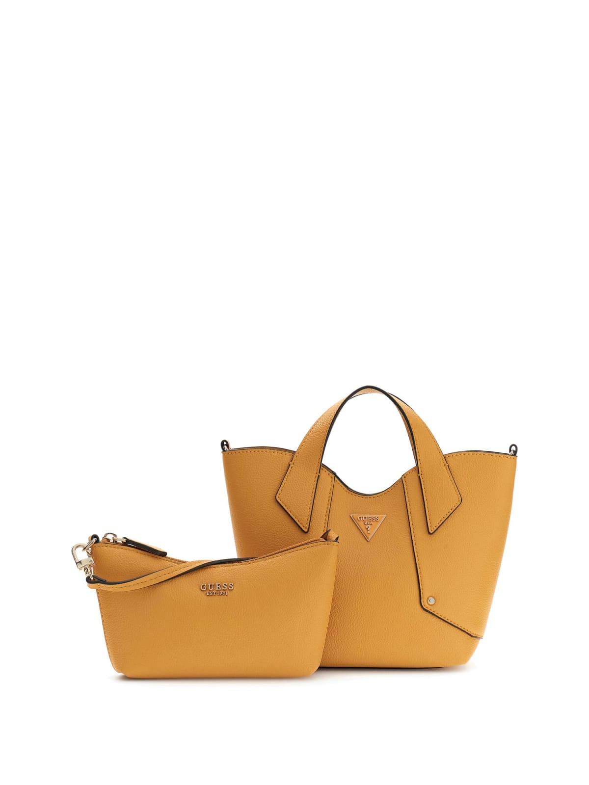Borsa a mano Guess donna strutturata con doppi manici e logo AMBRA TU | Giò Fashion