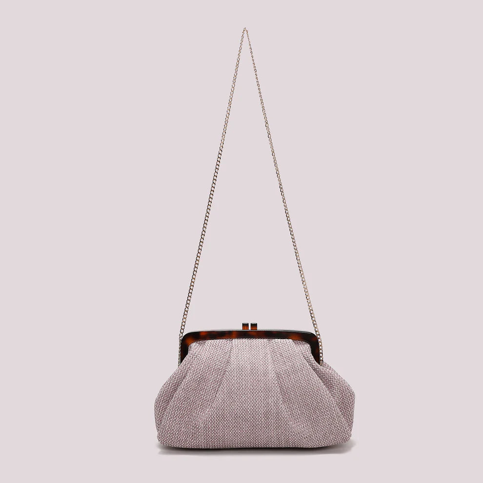 Borsa a Mano Mimi Mua Rafia Lilla TU | Giò Fashion