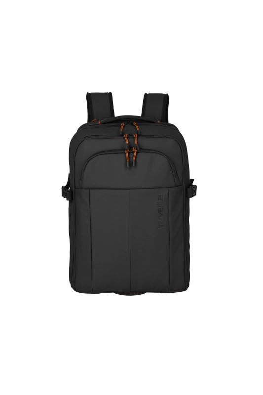 Zaino Travelite con scomparto laptop e design squadrato NERO TU | Giò Fashion
