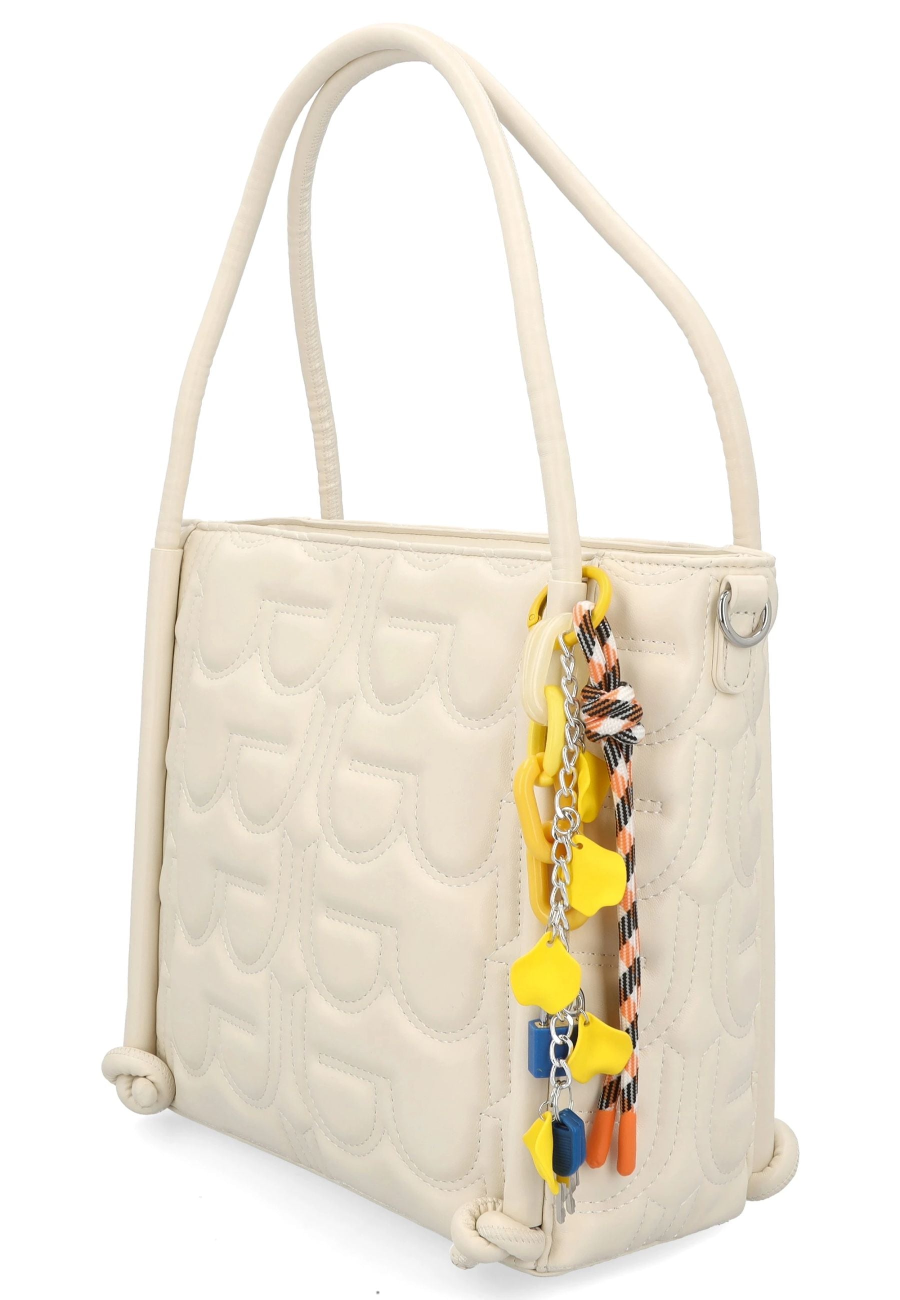 Shopper Donna By Byblos con Logo Ricamato All Over e Tracolla