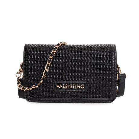 Mario Valentino borsa a tracolla donna compatta con catena NERO TU | Giò Fashion