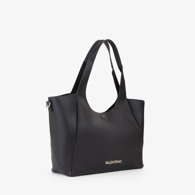 Borsa a spalla donna Mario Valentino elegante e capiente per uso quotidiano NERO TU | Giò Fashion