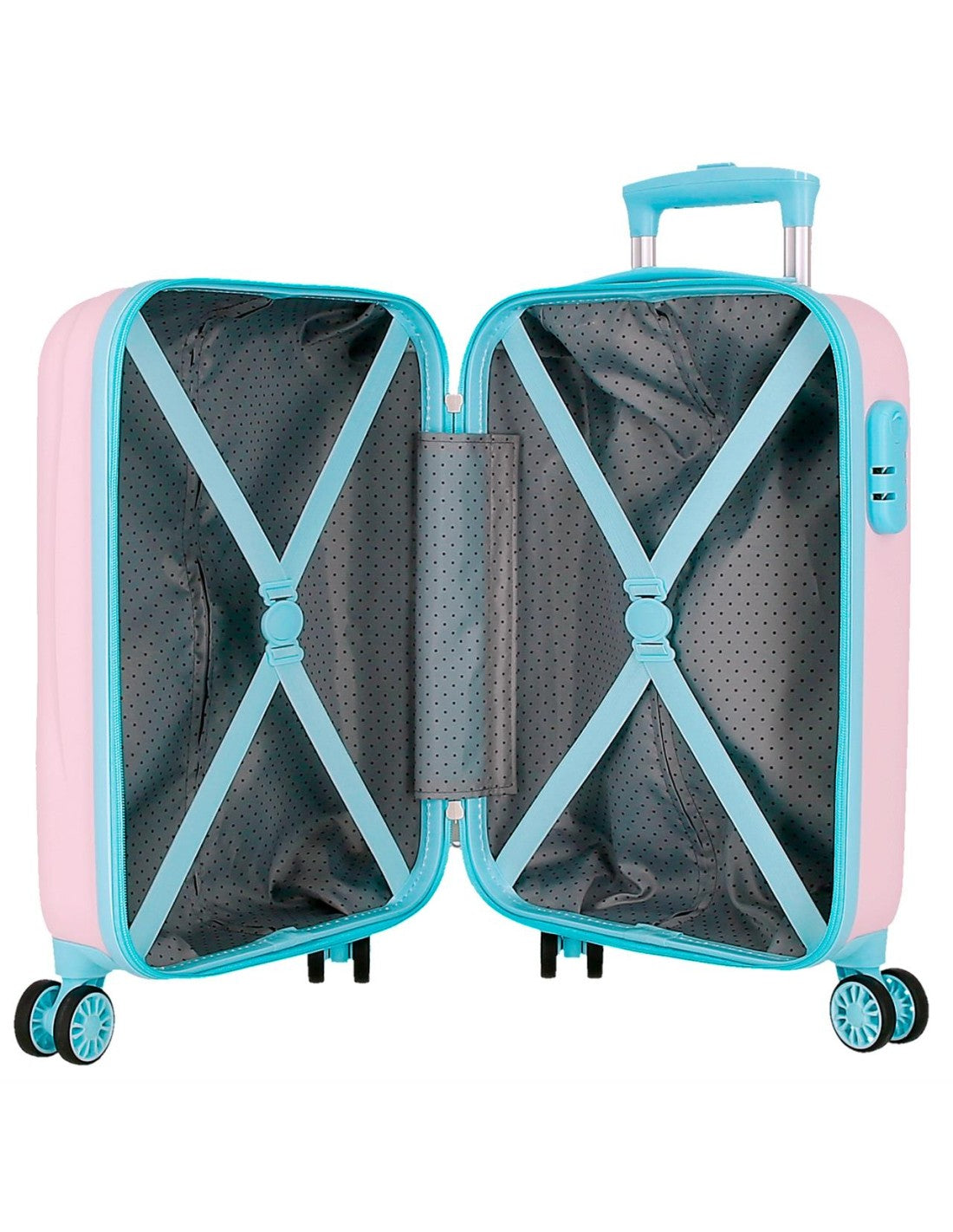 Disney Stitch Trolley Bambina 50 cm Valigia Rigida in ABS 4 Ruote 33 Litri