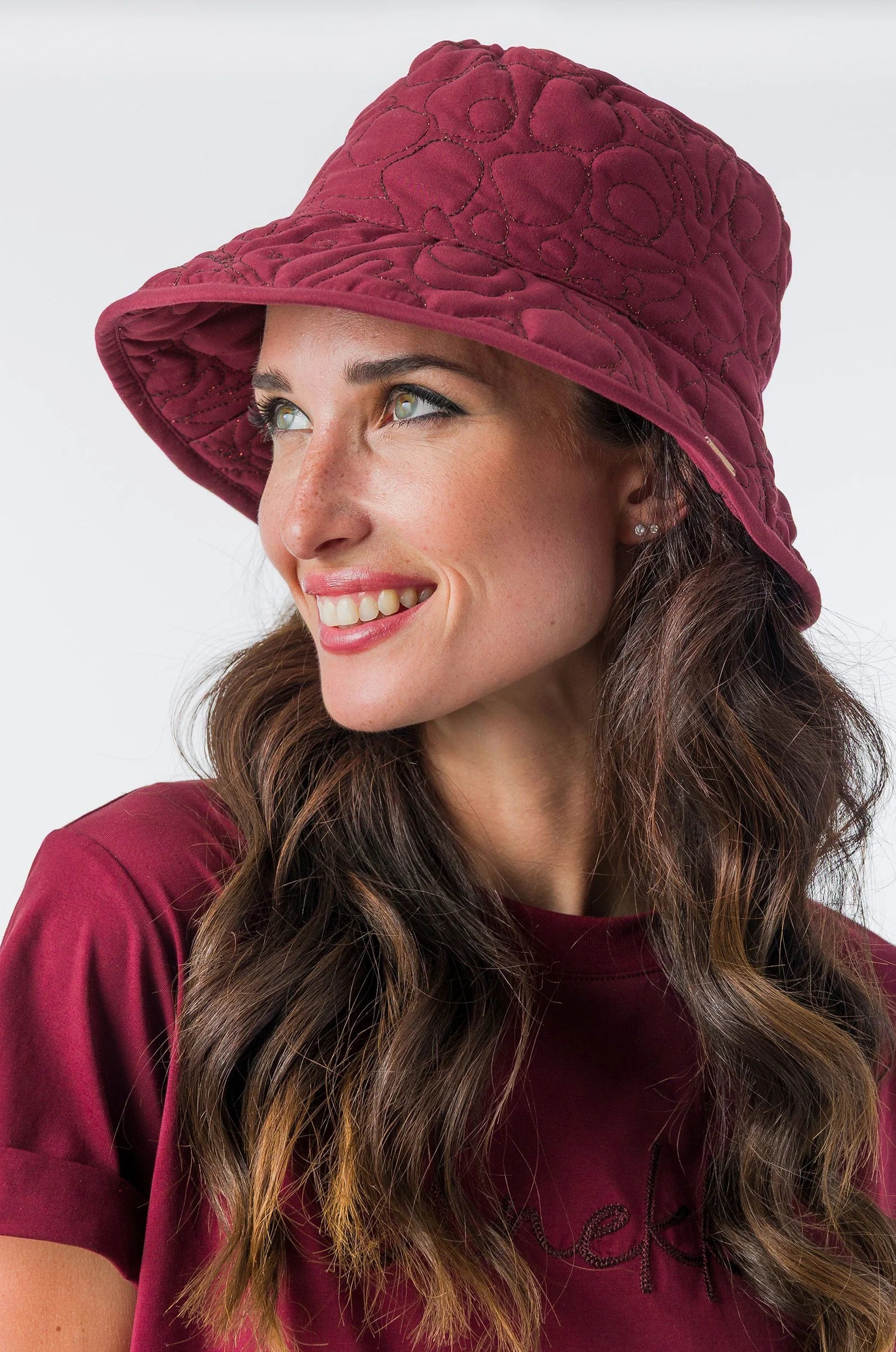 Cappello Pescatore Donna Anekke Reversibile con Fantasia Rock e Logo Ricamato