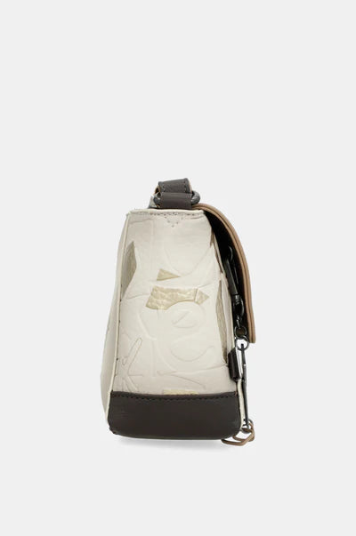 Borsa Tracolla Anekke Donna con Patta e Zip Compatta ed Elegante Beige TU | Giò Fashion