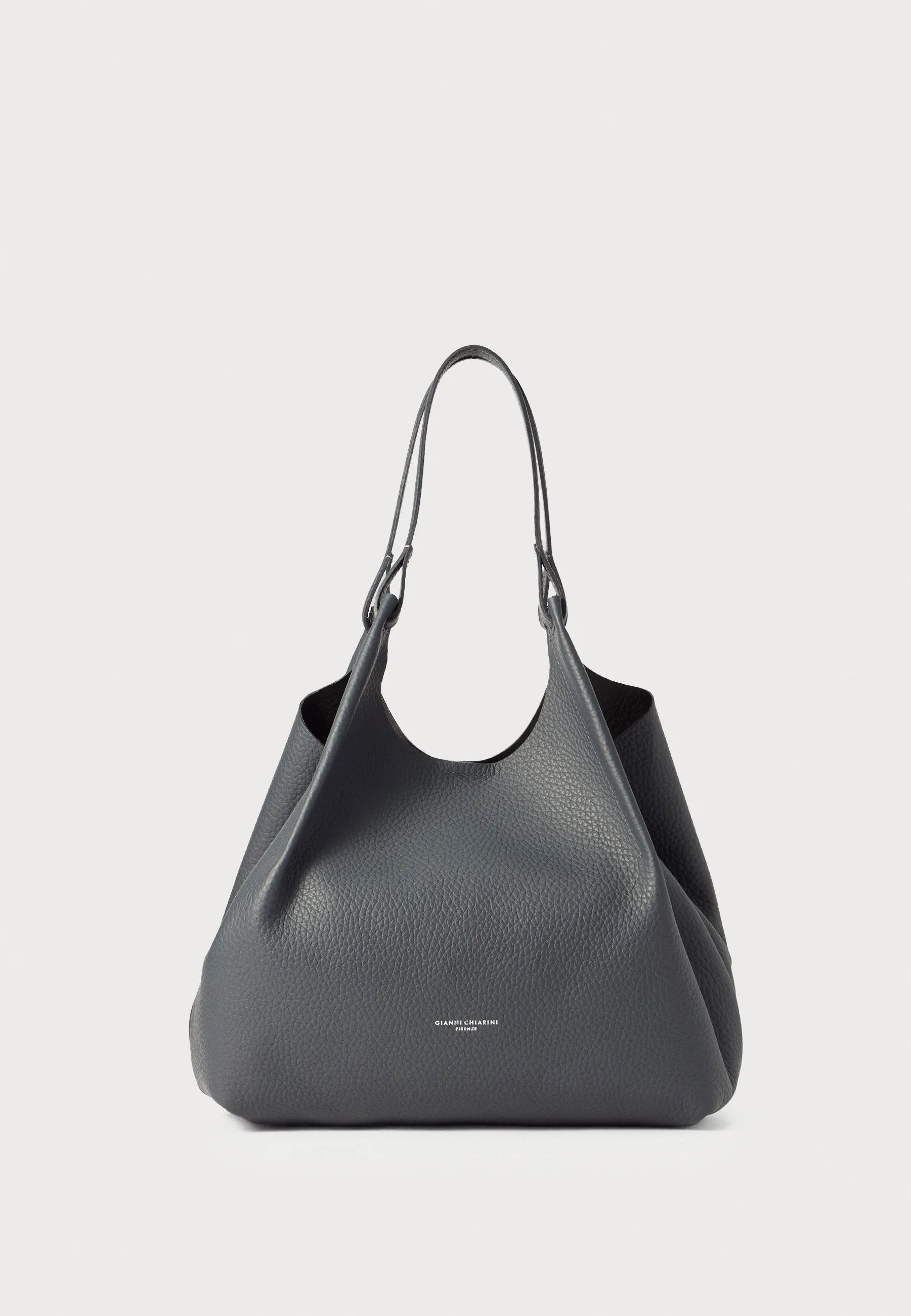 Borsa a spalla Gianni Chiarini in pelle con design morbido NERO TU | Giò Fashion