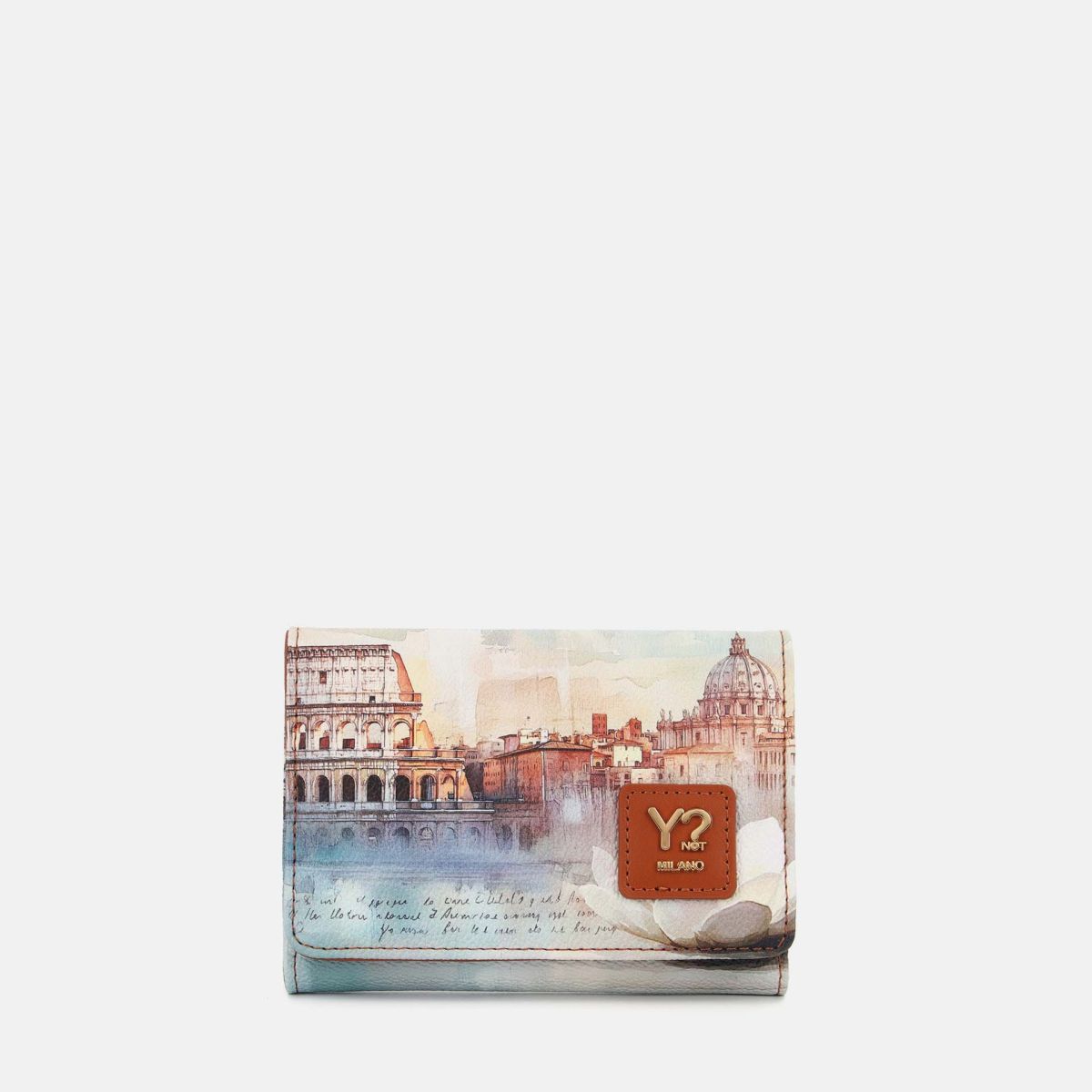 Portafoglio Donna Ynot? Yes Bag Paris con Patta e Zip in Ecopelle