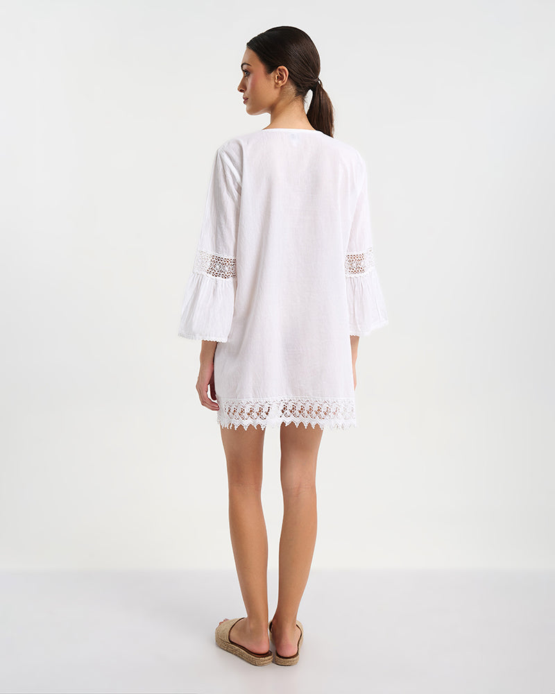 Ble Resort Collection Camicia-Abito a Maniche Ampie