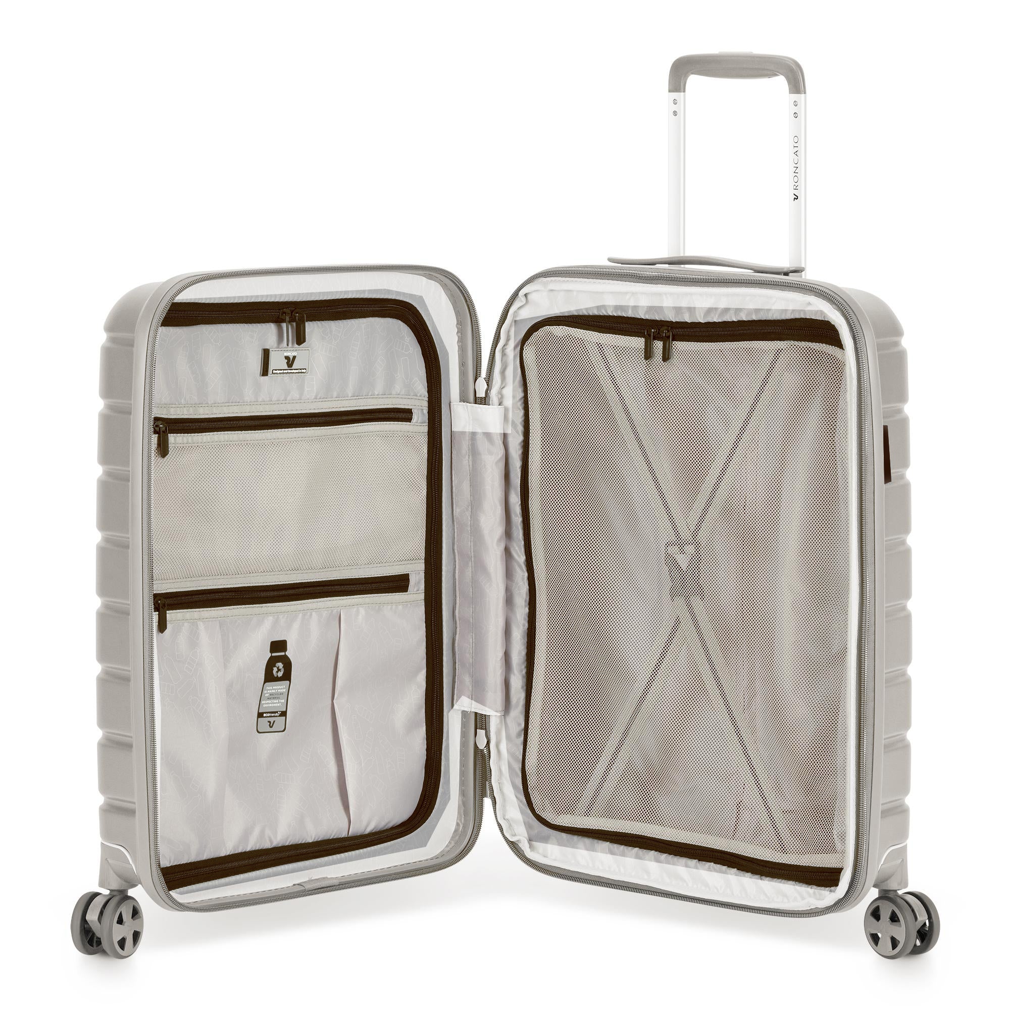 Valigia Trolley Espandibile Roncato Beige TU | Giò Fashion