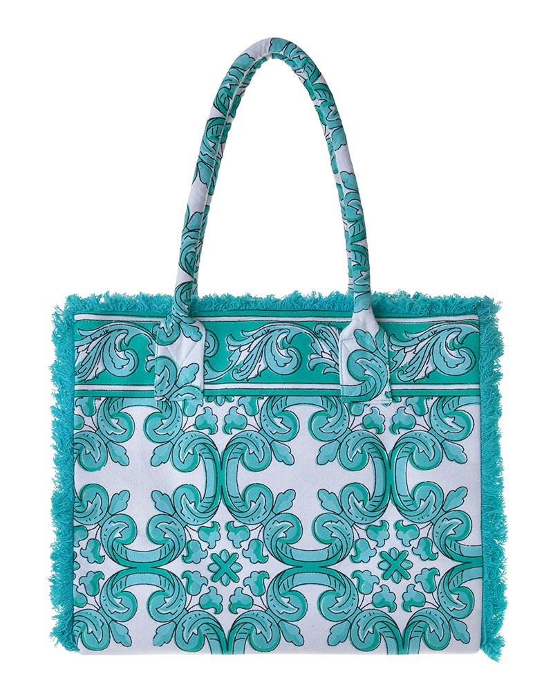 Ble Resort Collection Borsa Verde in Canvas