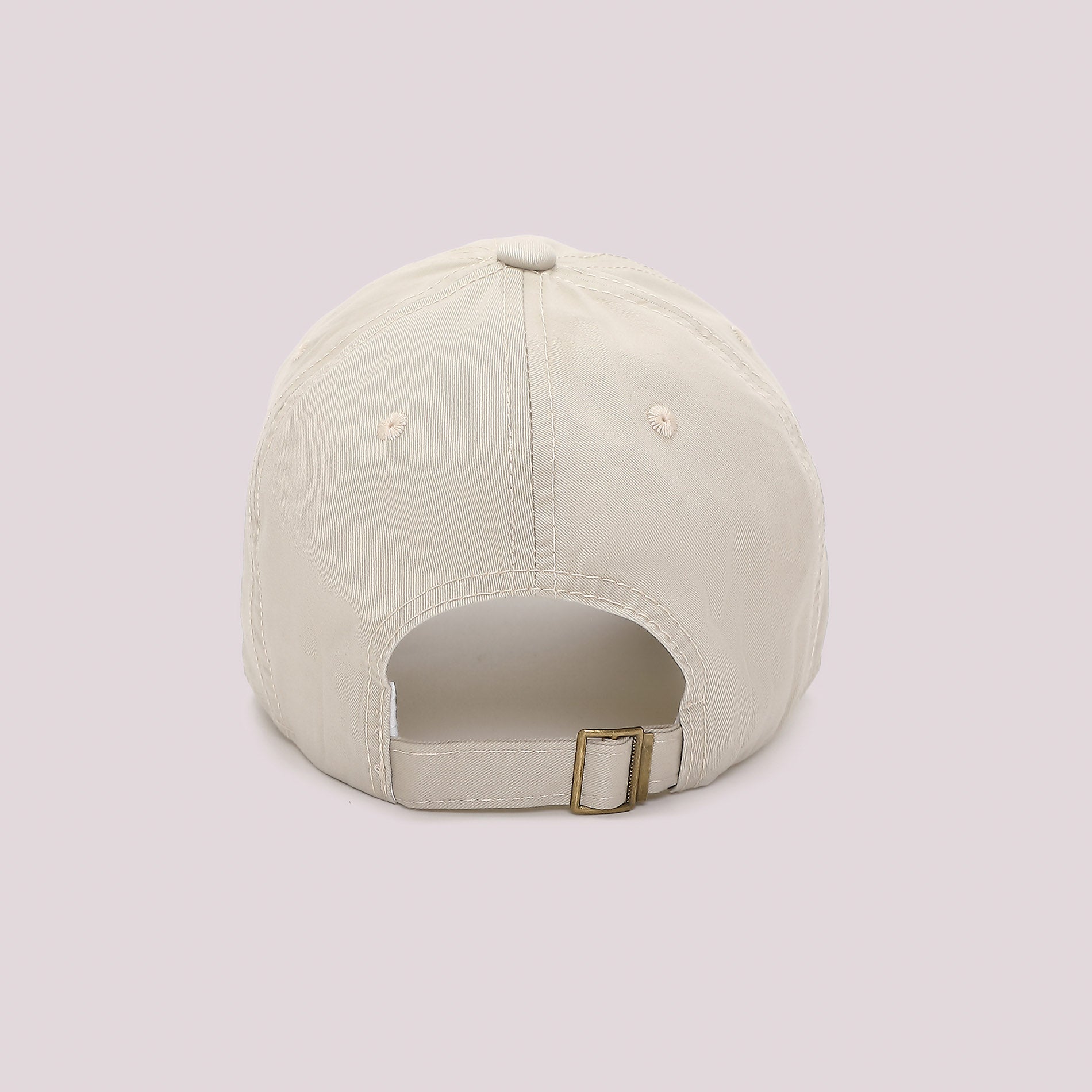 Cappello con visiera Mimi Mua in cotone con logo ricamato Beige TU | Giò Fashion