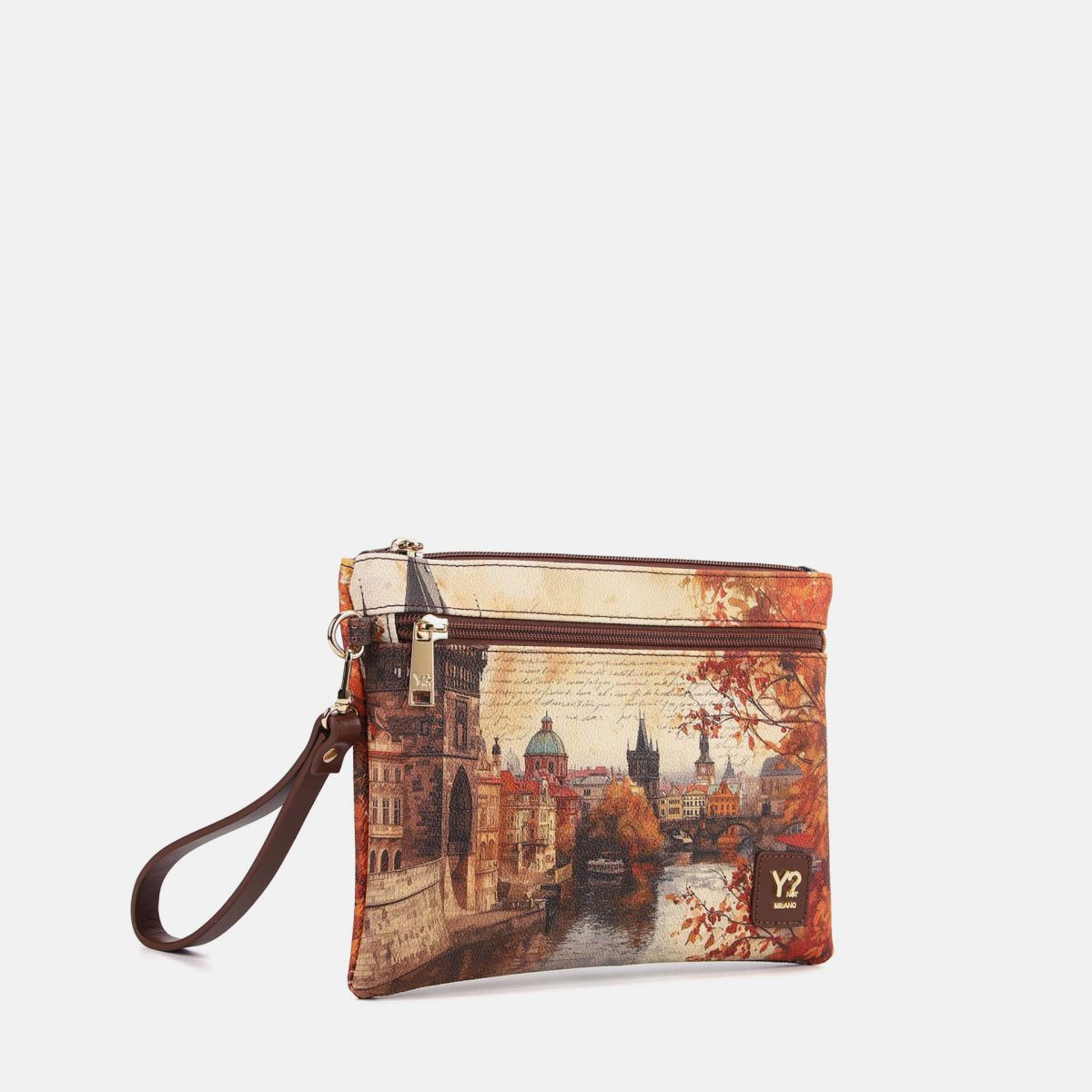 Ynot? Yes Bag Pochette Donna Piccola in Ecopelle con Zip