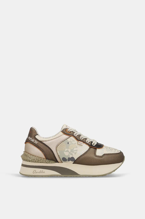 Sneakers donna Anekke con suola platform e inserti decorativi Beige 41 | Giò Fashion