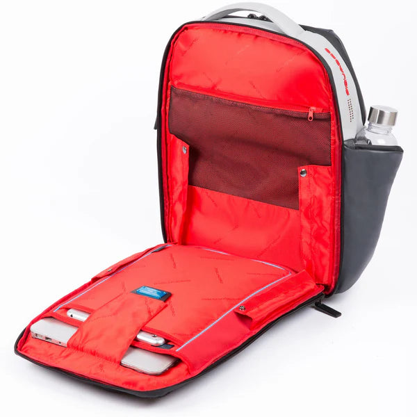 Zaino Piquadro Urban in pelle porta PC con tasche multifunzione GRIGIO/NER TU | Giò Fashion
