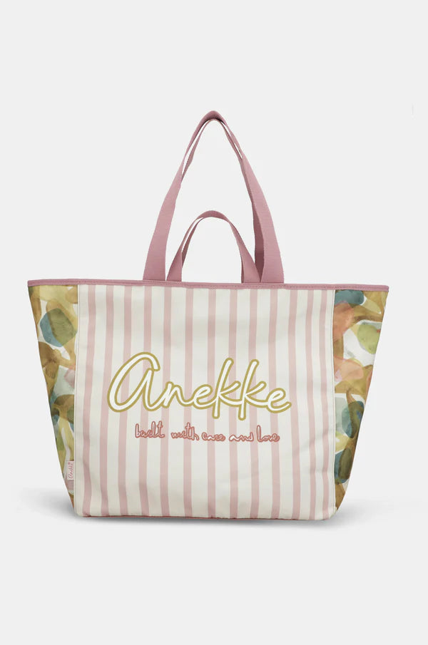 Borsa mare Anekke grande capiente con doppi manici e chiusura con zip Rosa TU | Giò Fashion