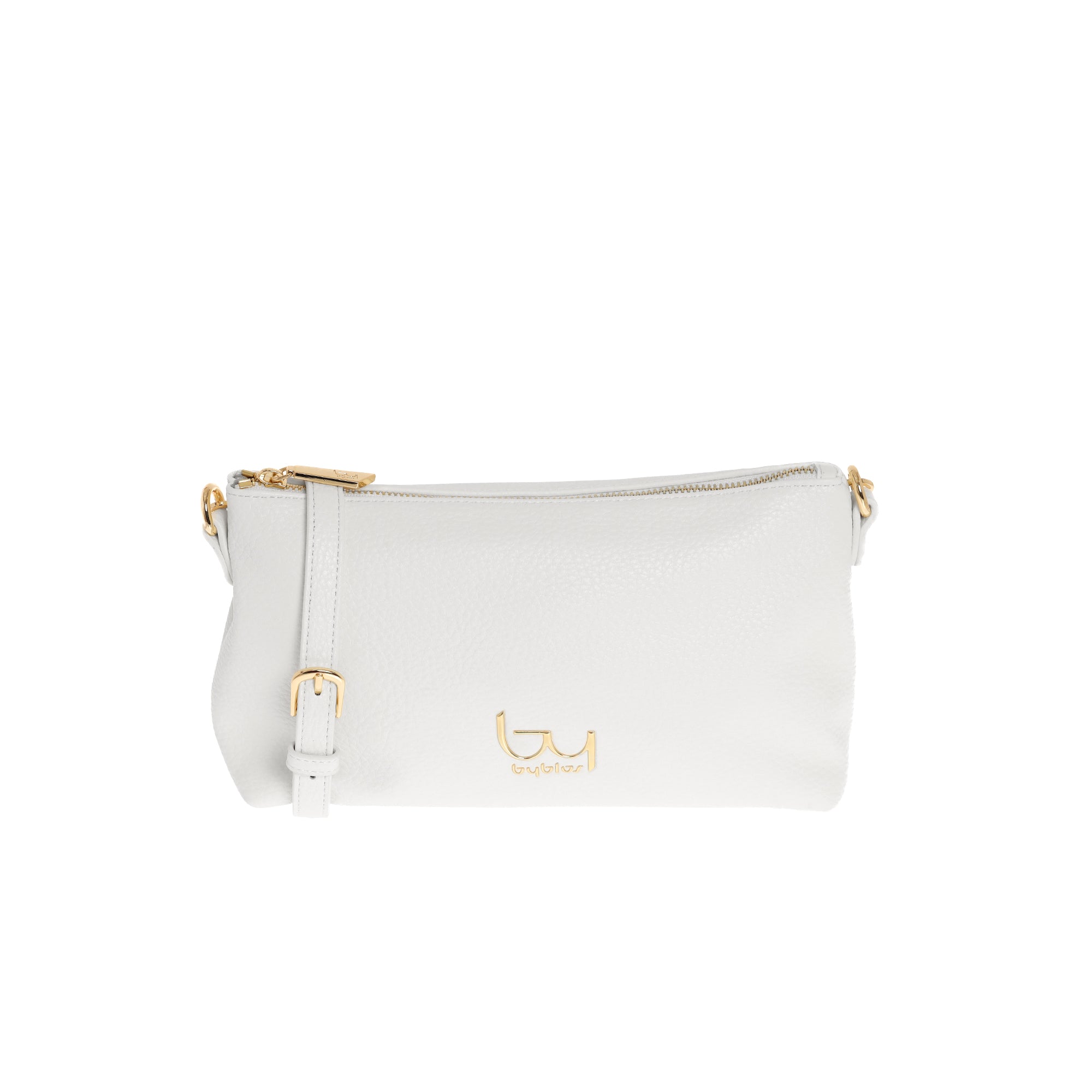 Borsa a tracolla Byblos donna compatta con zip e design essenziale elegante Bianco TU | Giò Fashion
