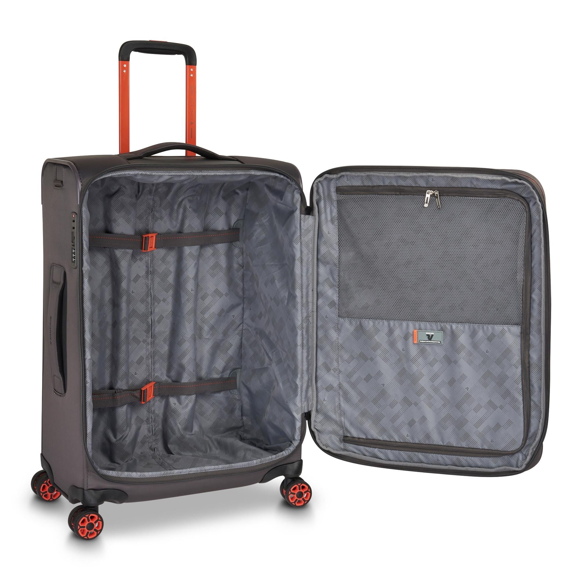 Trolley Medio Roncato 64cm - Valigia Capiente e Resistente Grigio TU | Giò Fashion