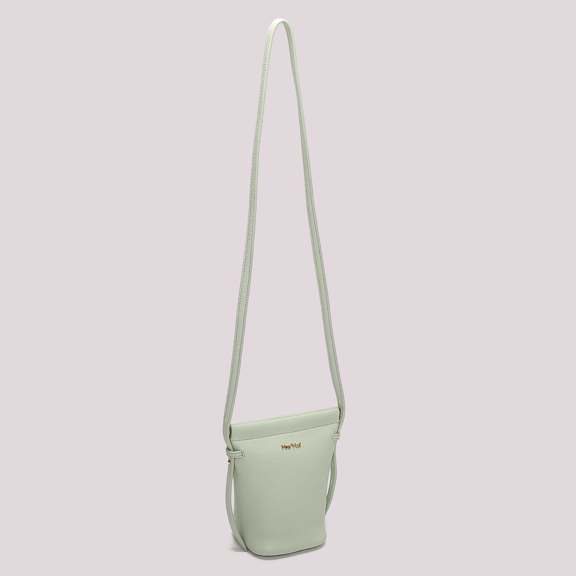 Borsa tracolla donna Mimi Mua compatta con design minimal elegante VERDE ACQUA TU | Giò Fashion