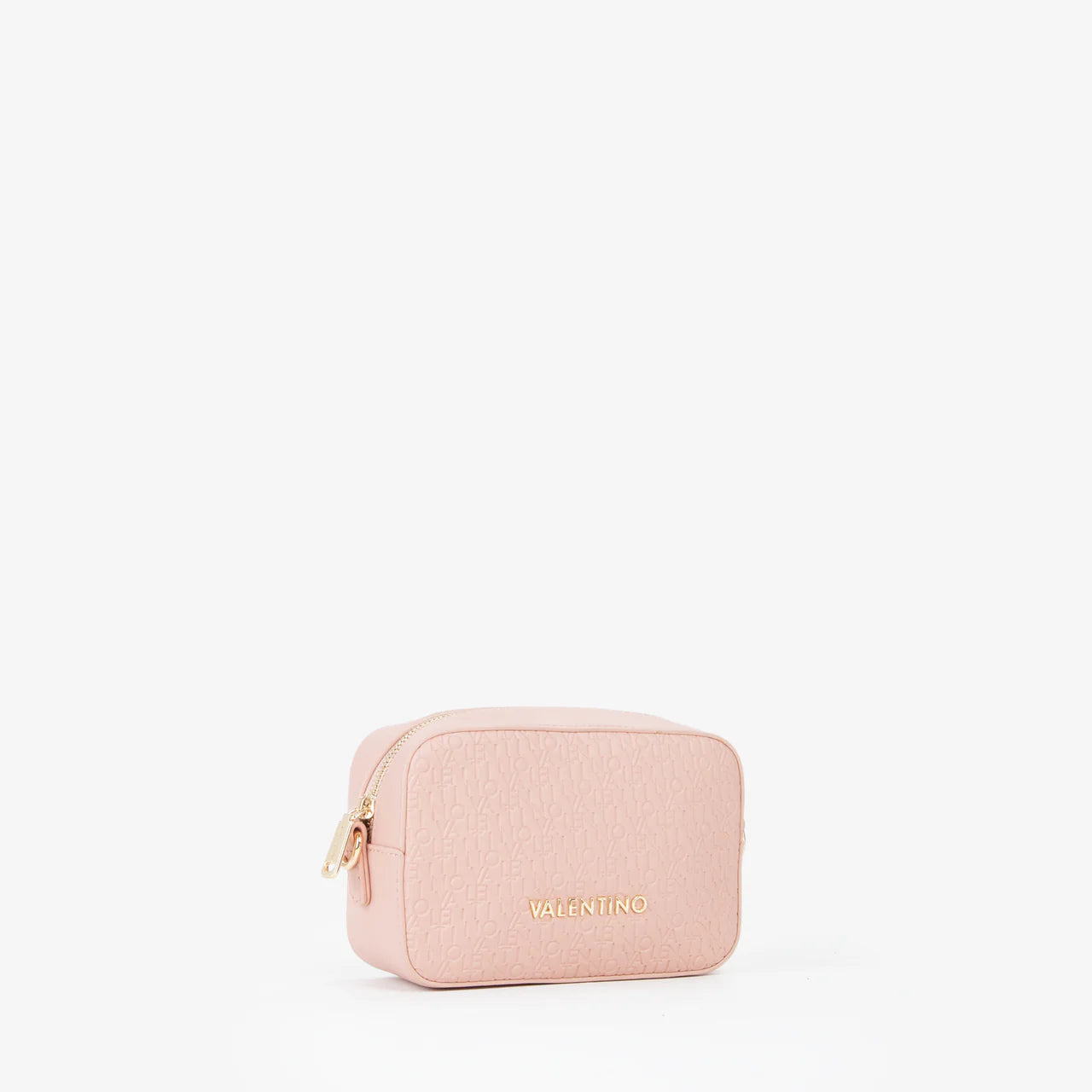 Valentino borsa a tracolla donna compatta con logo in rilievo Rosa TU | Giò Fashion