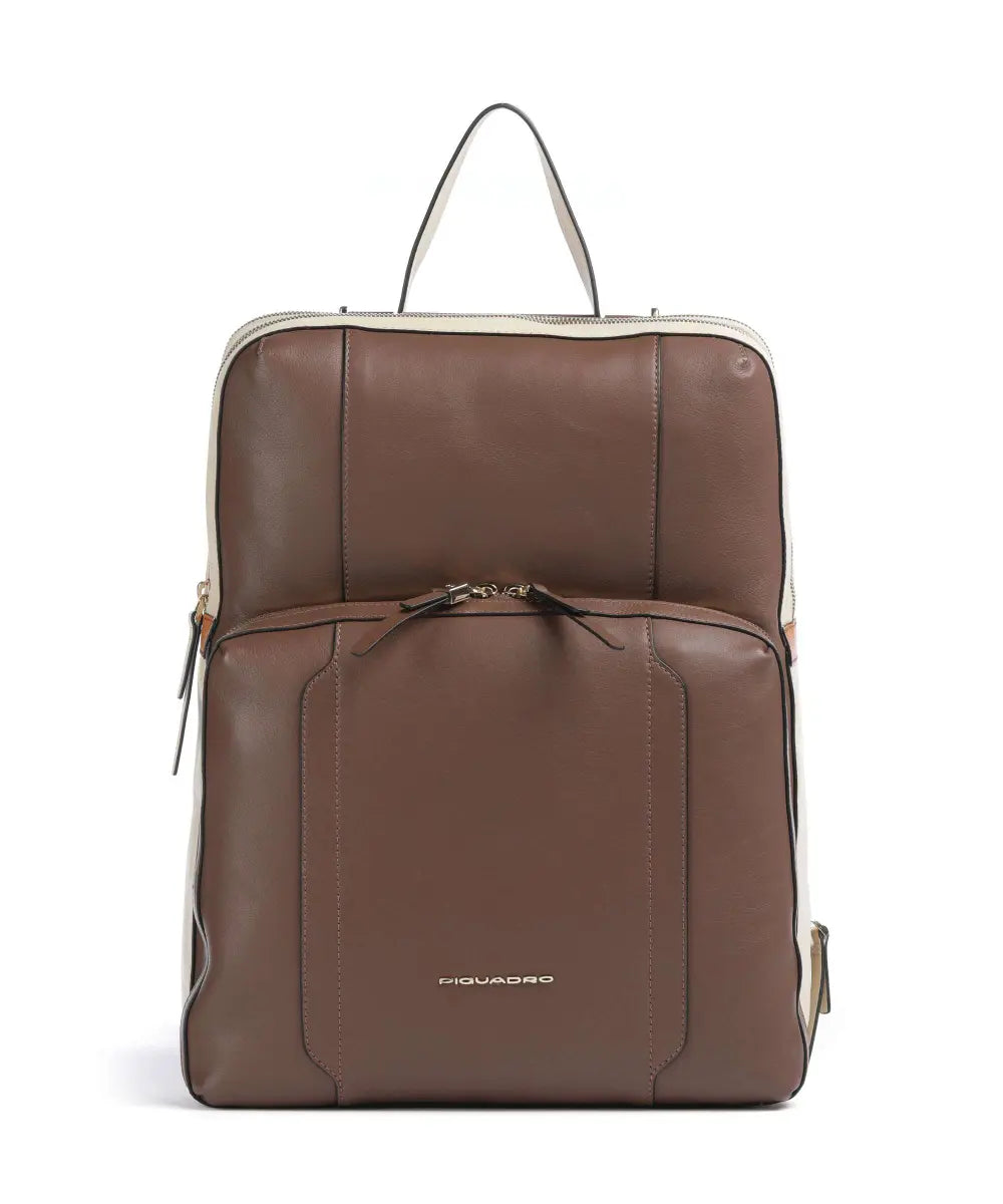 Zaino Piquadro porta PC donna elegante e funzionale Marrone TU | Giò Fashion