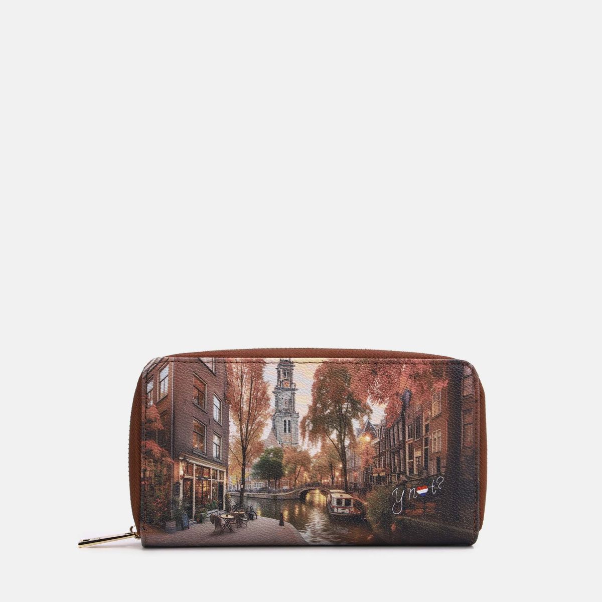 Ynot? Yes Bag Portafoglio Donna Grande in Ecopelle