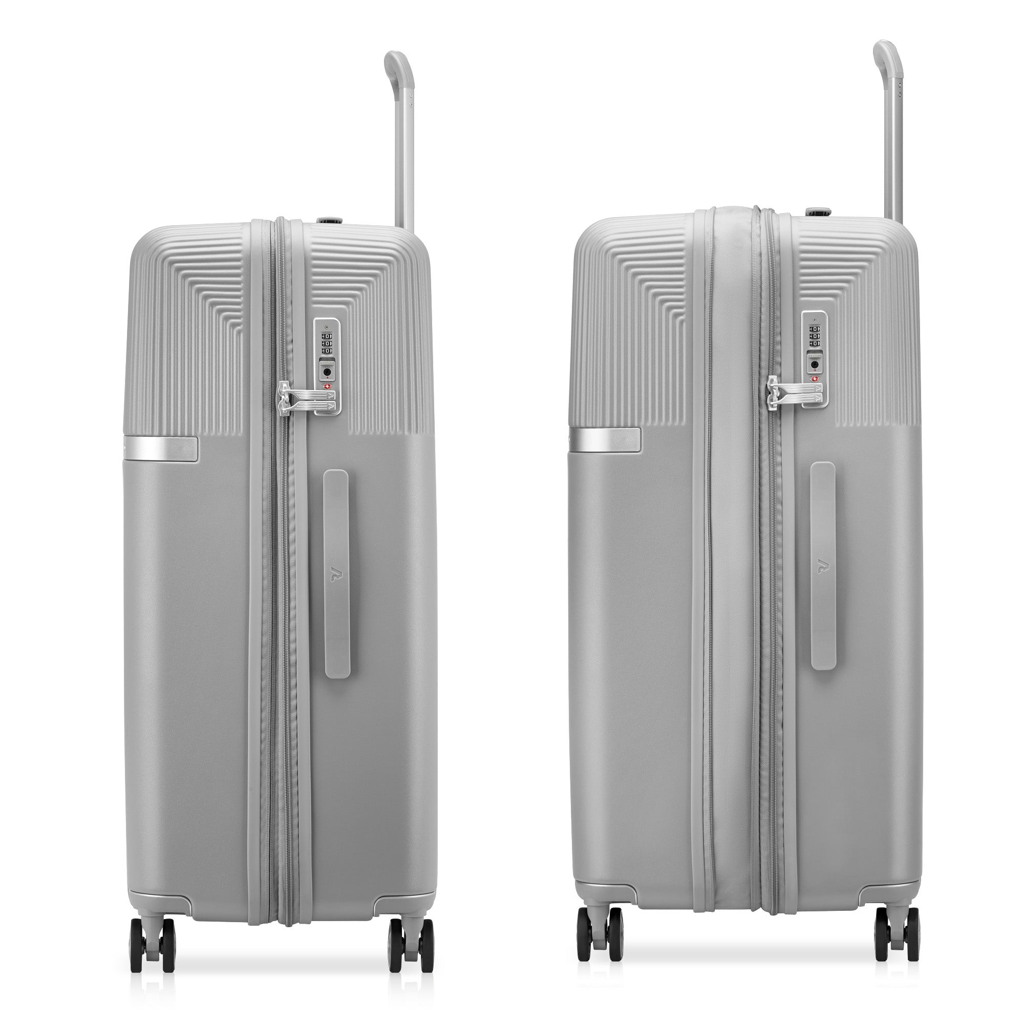 Trolley grande Roncato con scocca rigida e manico telescopico GRIGIO PER TU | Giò Fashion
