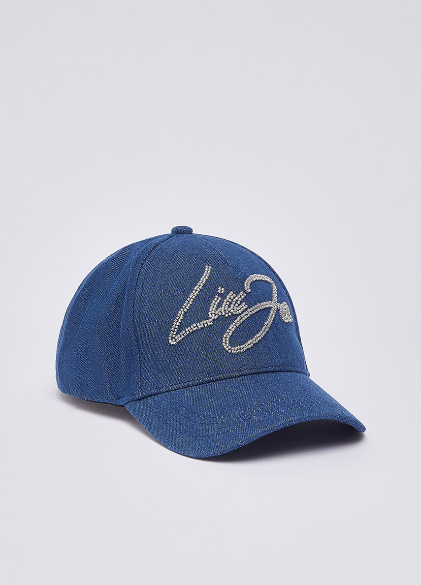 Liu Jo Cappello Donna Stile Denim con Logo Decorativo DENIM TU | Giò Fashion