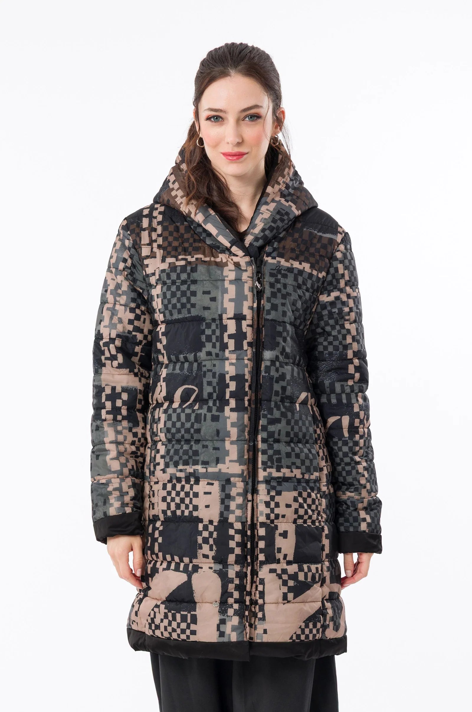 Cappotto Donna Anekke Reversibile con Cappuccio